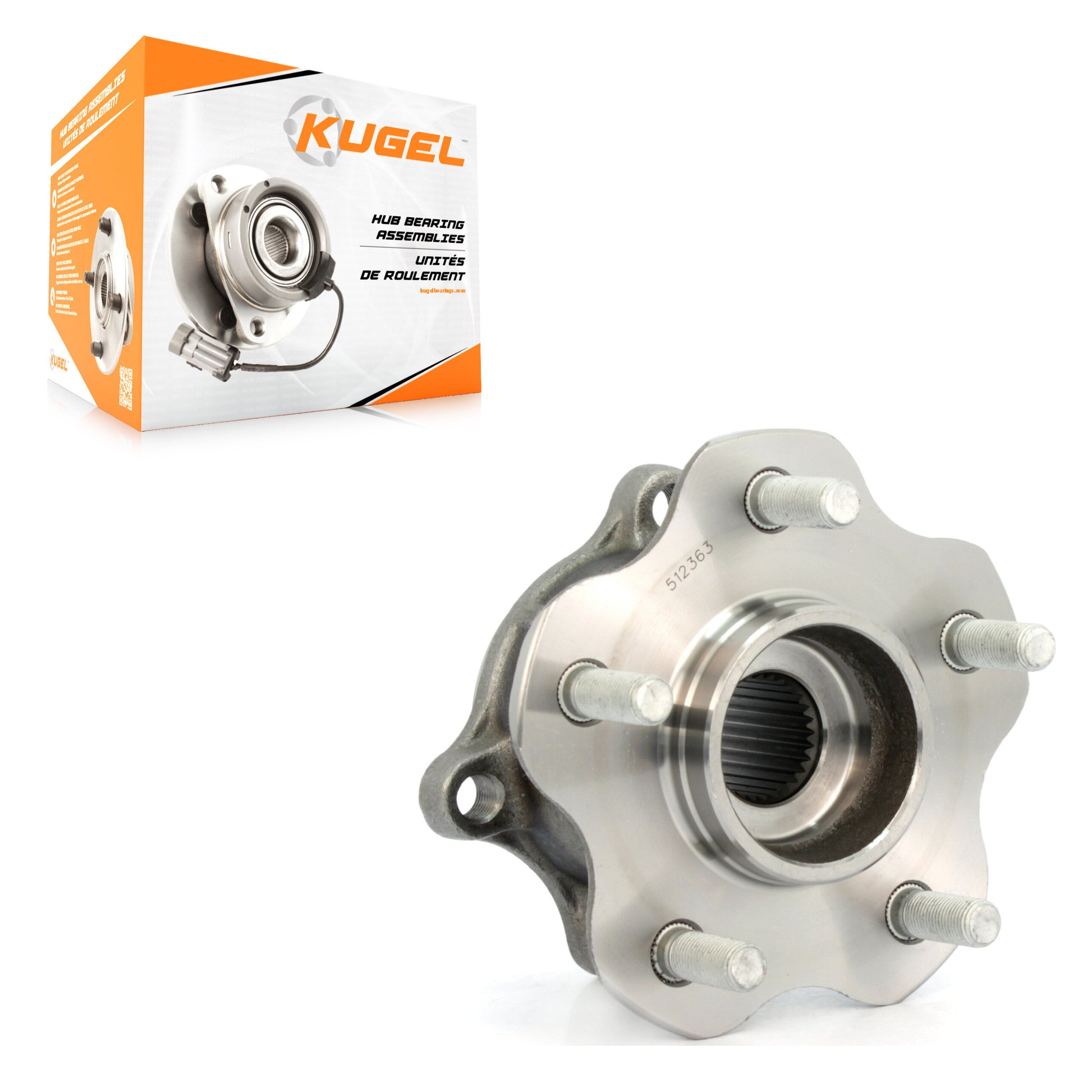 Kugel 70-512363 Wheel Bearing and Hub Assembly for 2003-2007 Nissan Murano - Rear