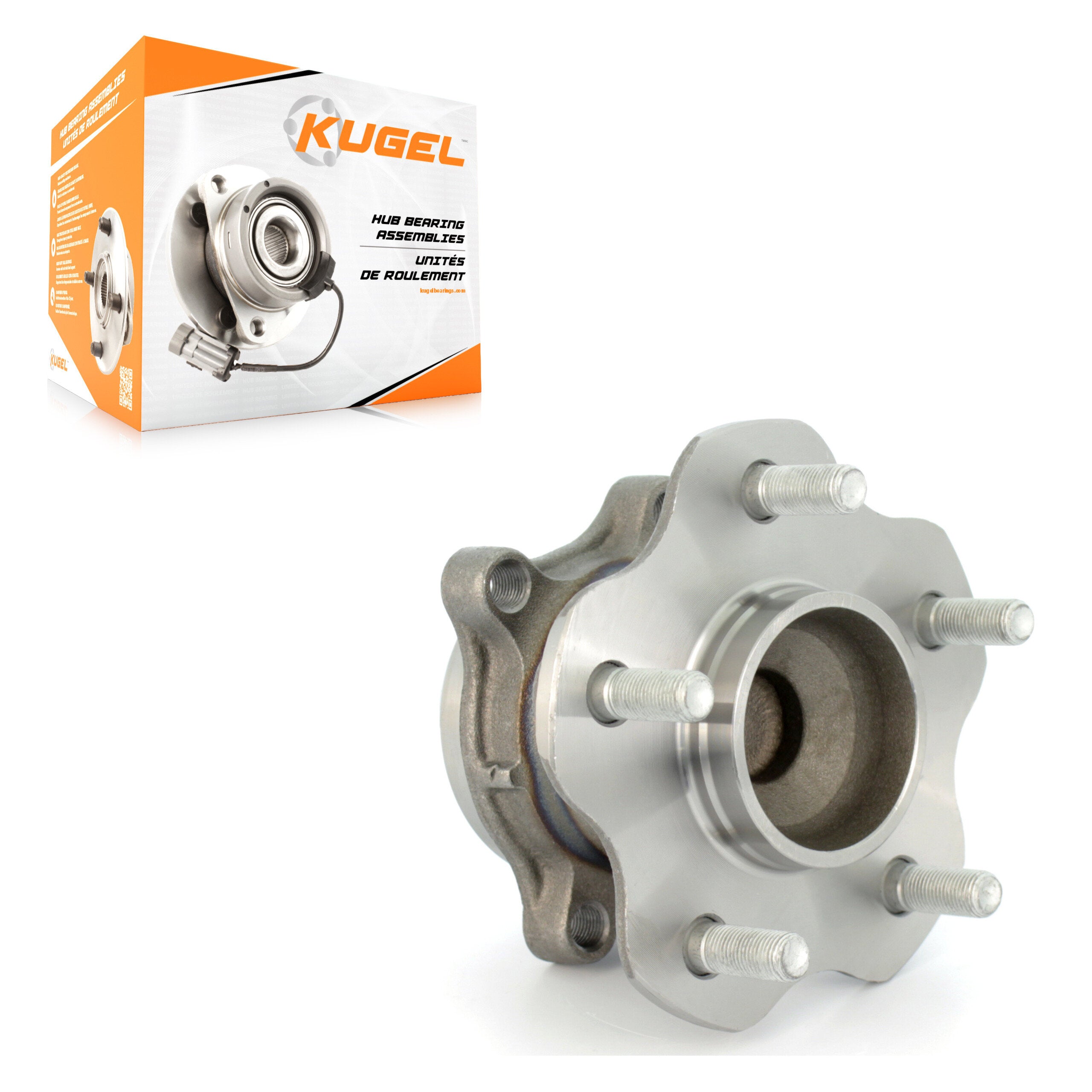 Kugel 70-512383 Wheel Bearing and Hub Assembly for 2007-2012 Nissan Sentra - Rear