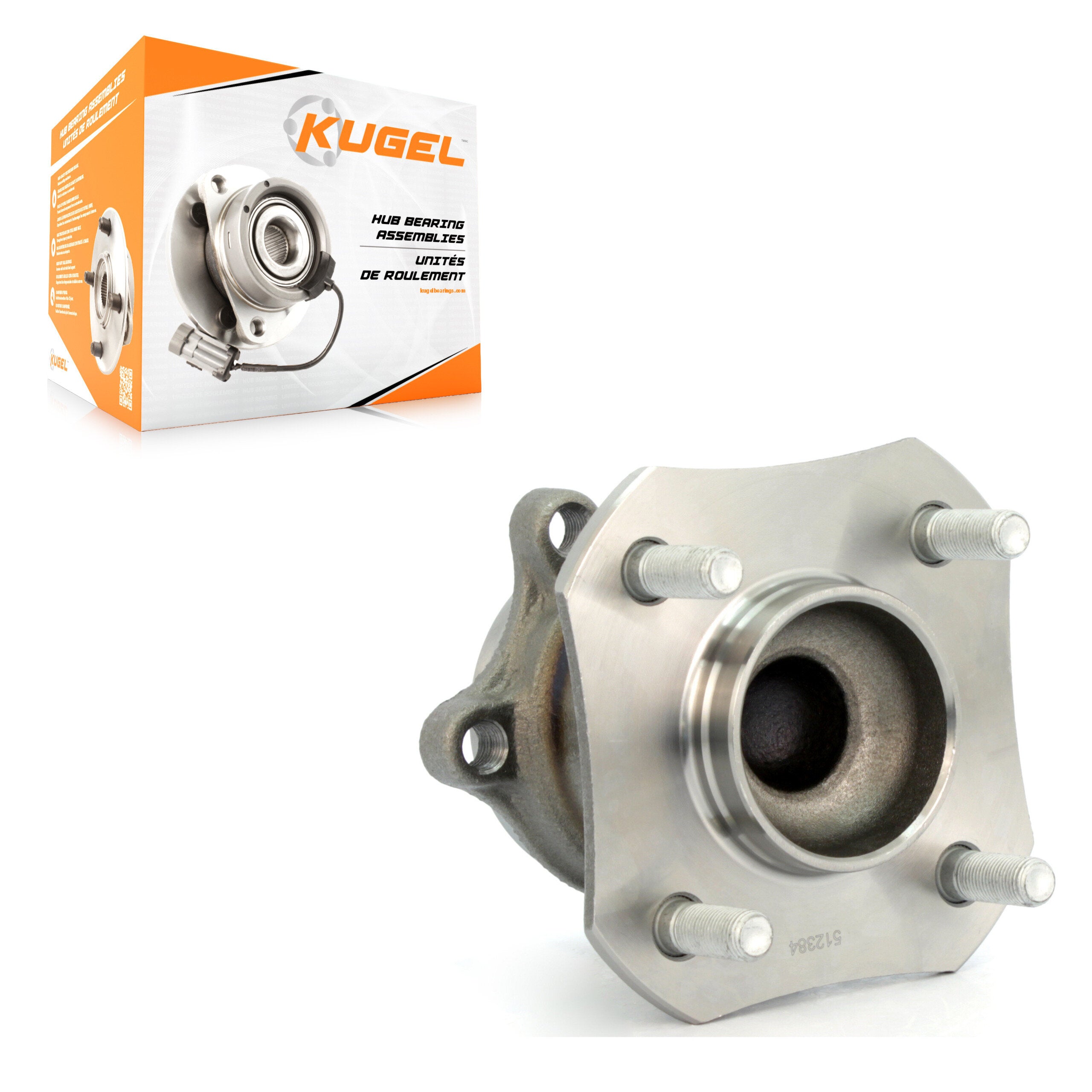 Kugel 70-512384 Wheel Bearing and Hub Assembly for 2007-2012 Nissan Sentra - Rear