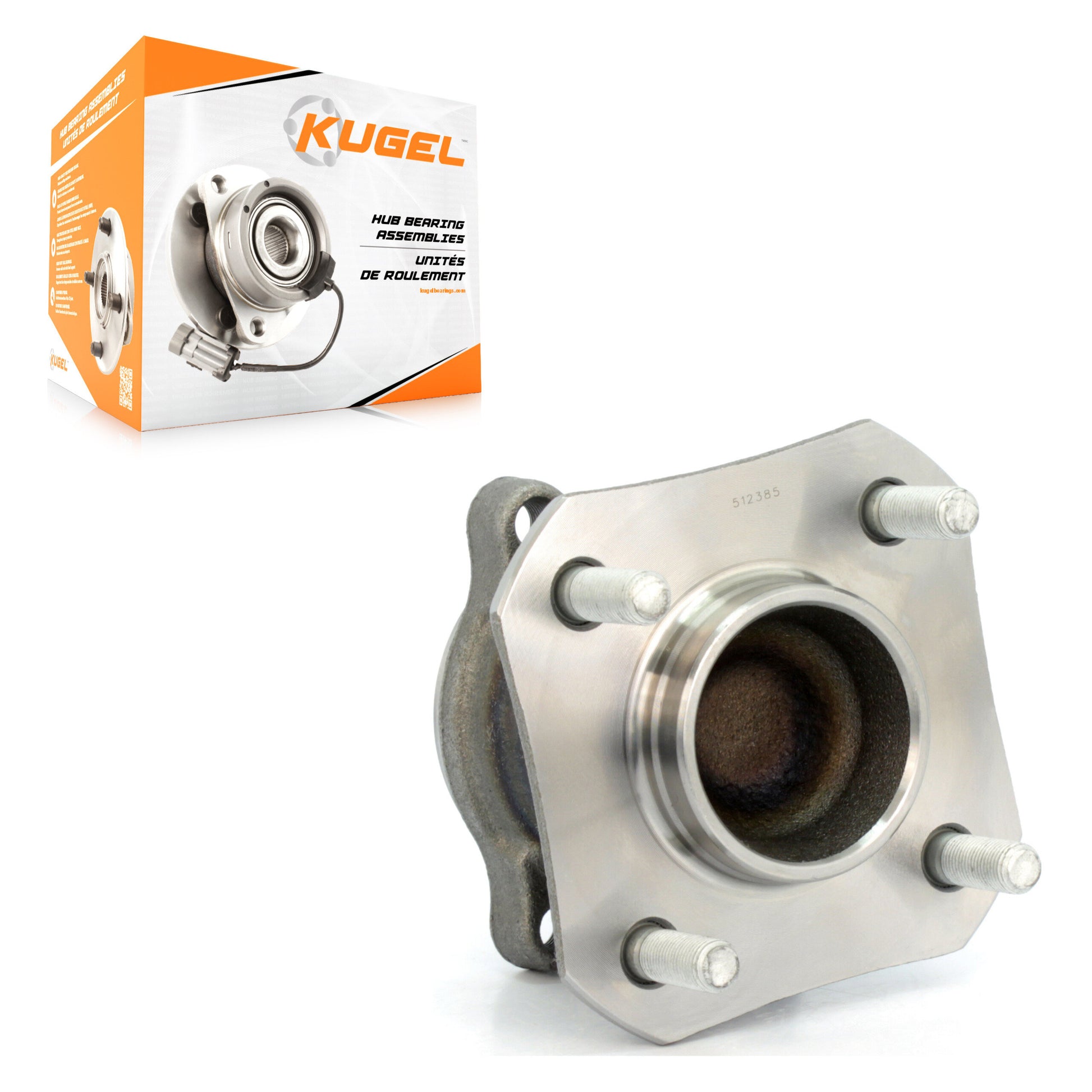 Kugel 70-512385 Wheel Bearing and Hub Assembly for 2007-2012 Nissan Sentra - Rear