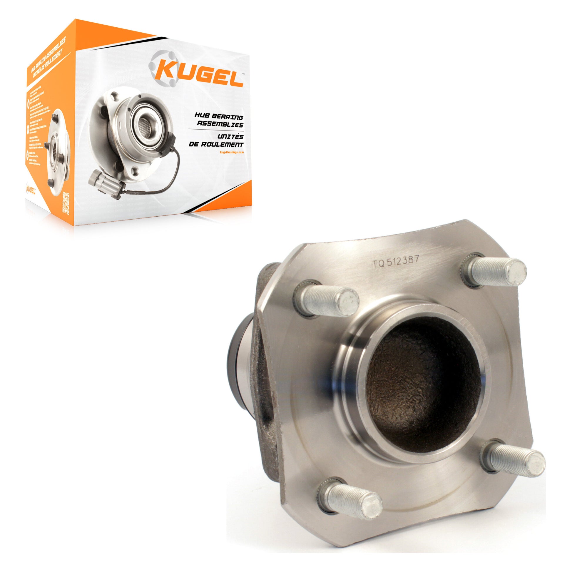 Kugel 70-512387 Wheel Bearing and Hub Assembly for 2007-2011 Nissan Versa - Rear
