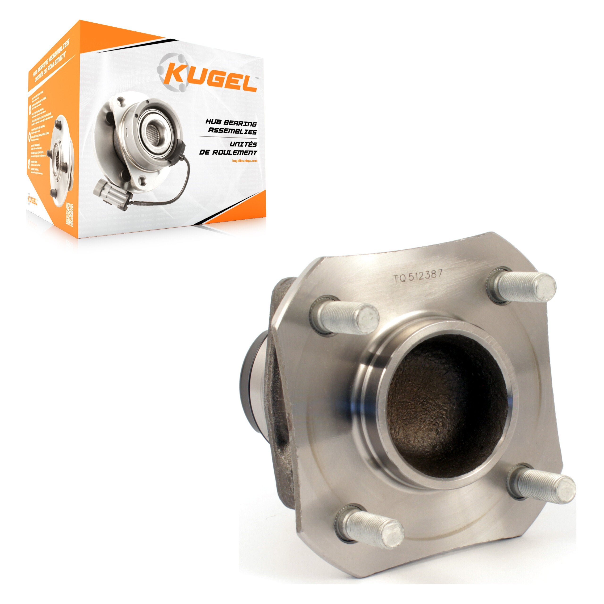 Kugel 70-512387 Wheel Bearing and Hub Assembly for 2007-2011 Nissan Versa - Rear
