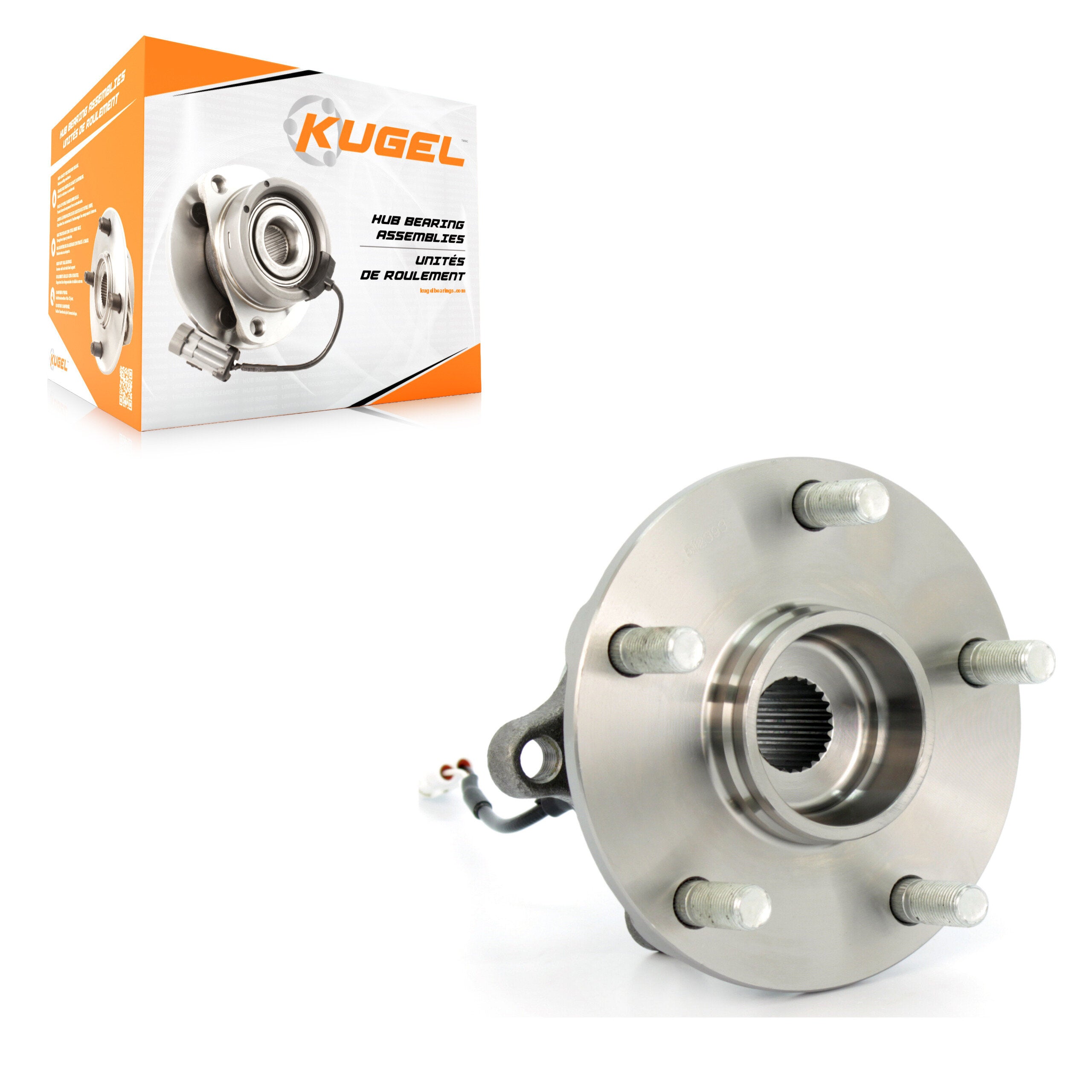 Kugel 70-512393 Wheel Bearing and Hub Assembly for 2007-2013 Suzuki SX4 - Rear