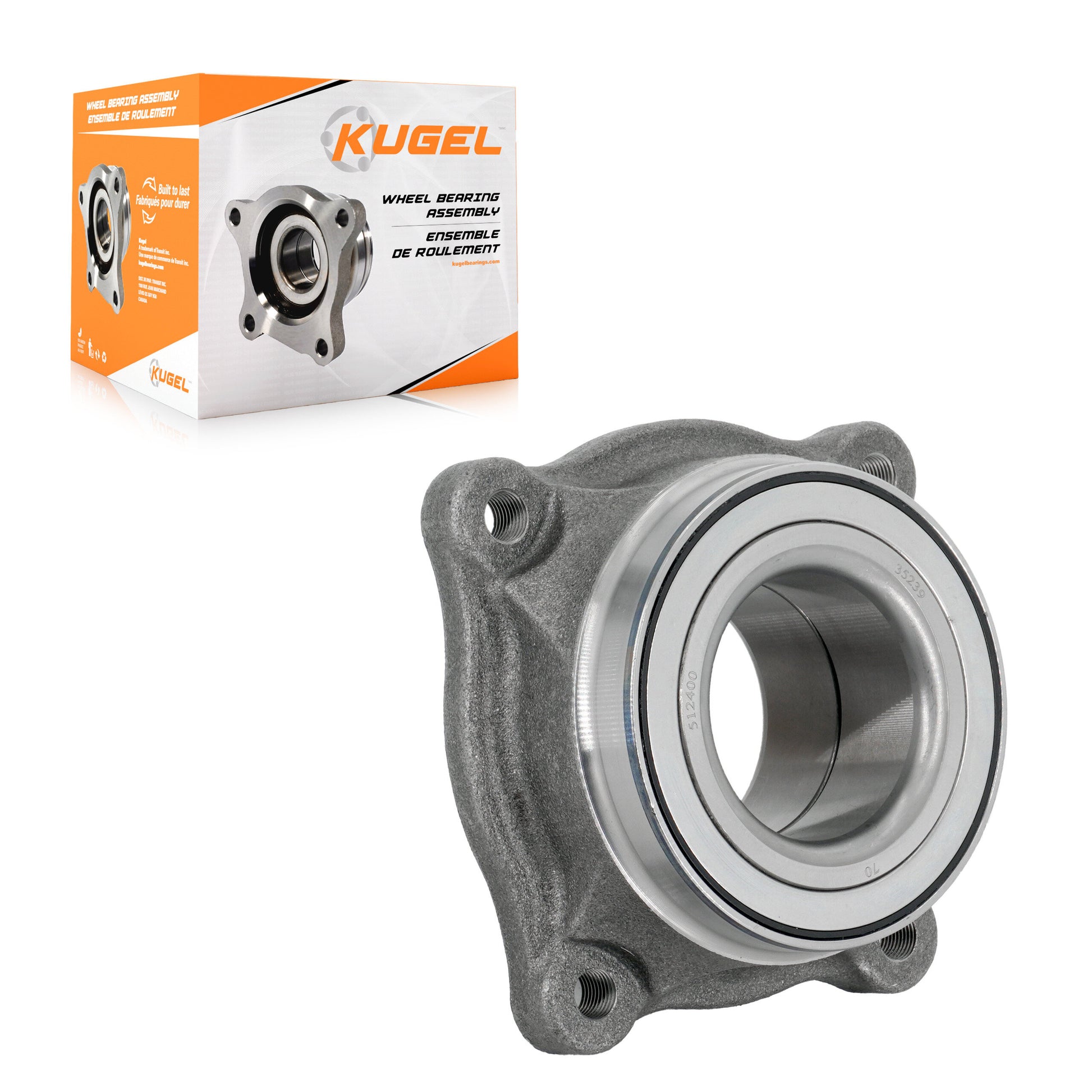 Kugel 70-512400 Wheel Bearing Assembly for 2008-2022 Toyota Sequoia - Rear