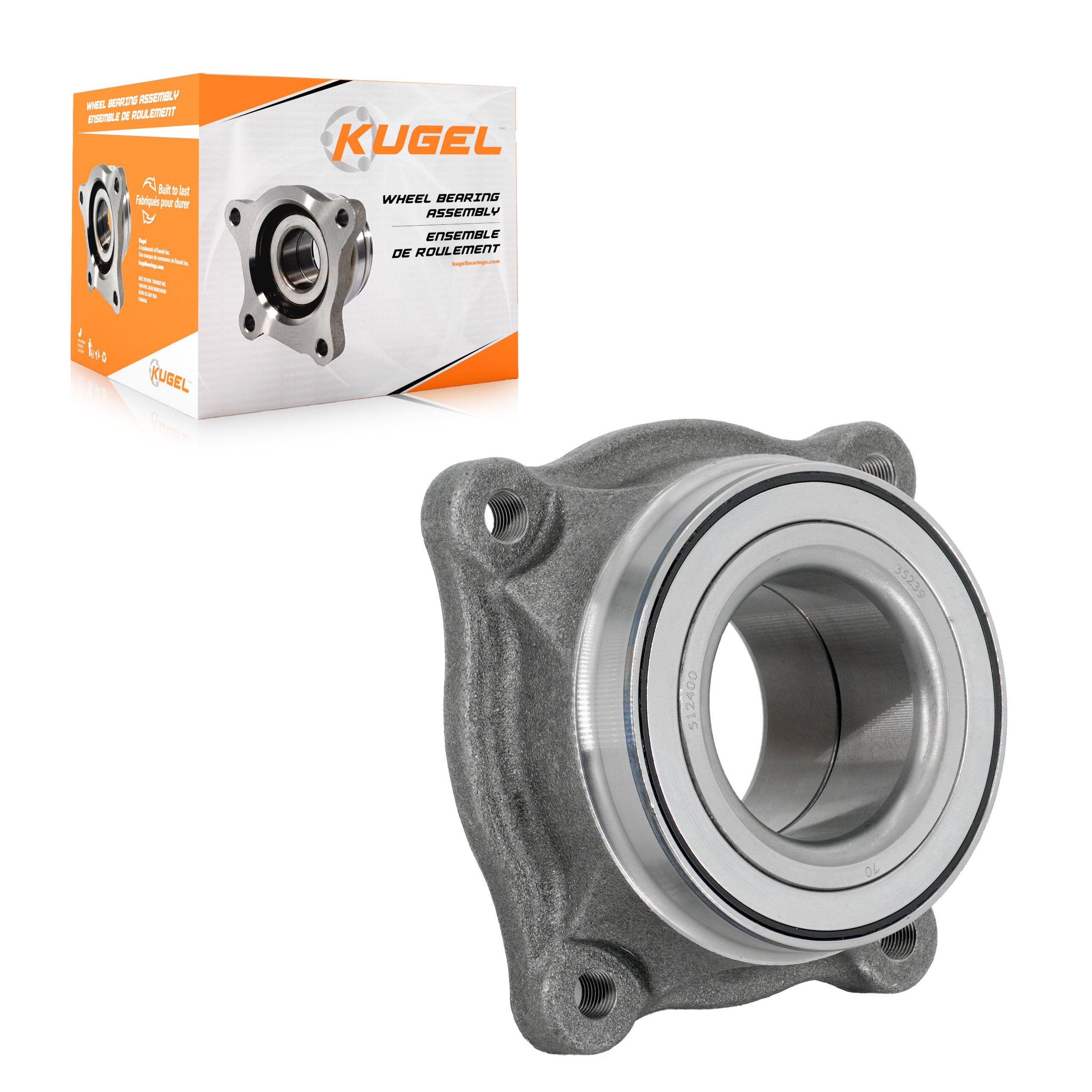 Kugel 70-512400 Wheel Bearing Assembly for 2008-2022 Toyota Sequoia - Rear