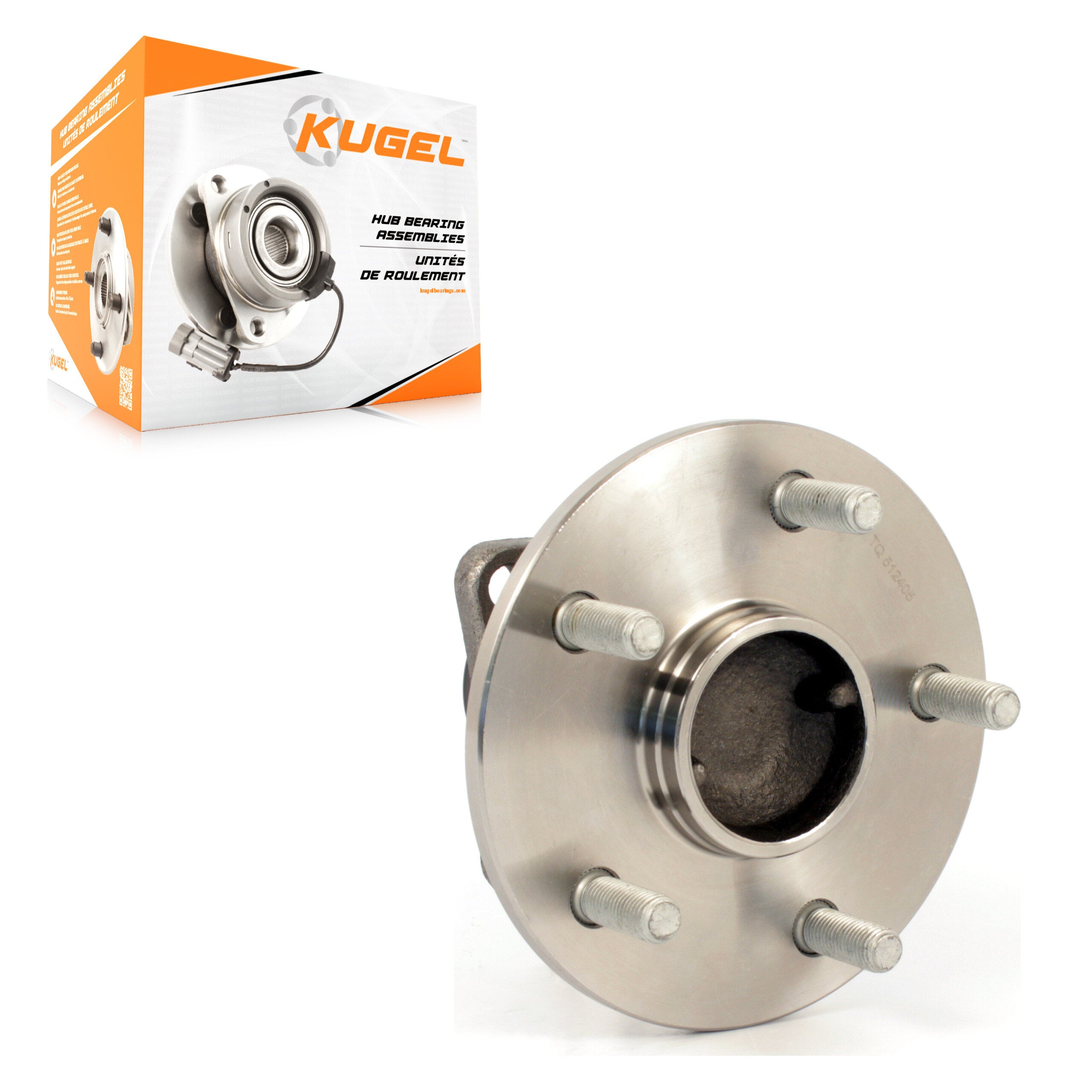 Kugel 70-512405 Wheel Bearing and Hub Assembly for 2009-2013 Toyota Matrix, Pontiac Vibe - Rear