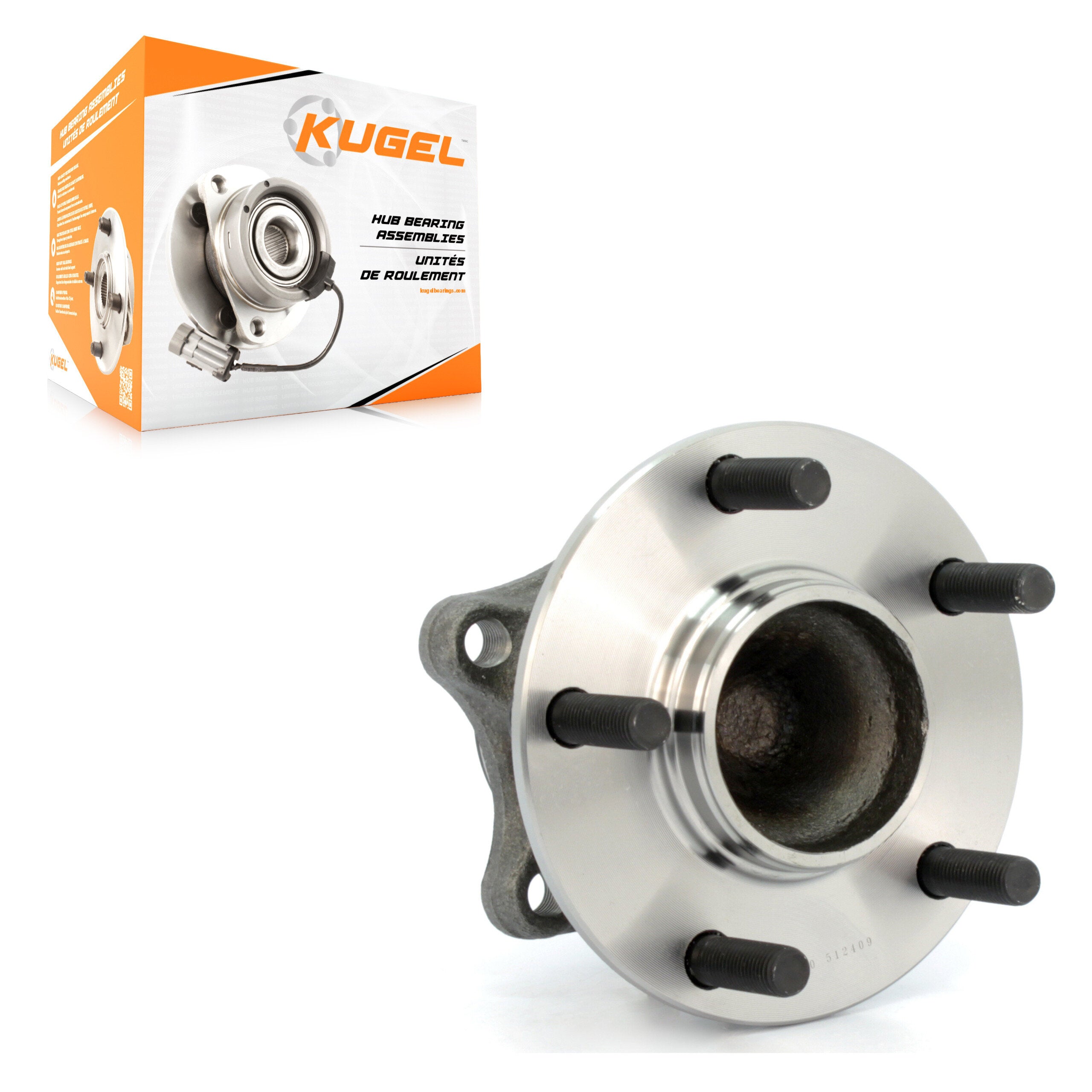 Kugel 70-512409 Wheel Bearing and Hub Assembly for 2009-2013 Mazda 6 - Rear