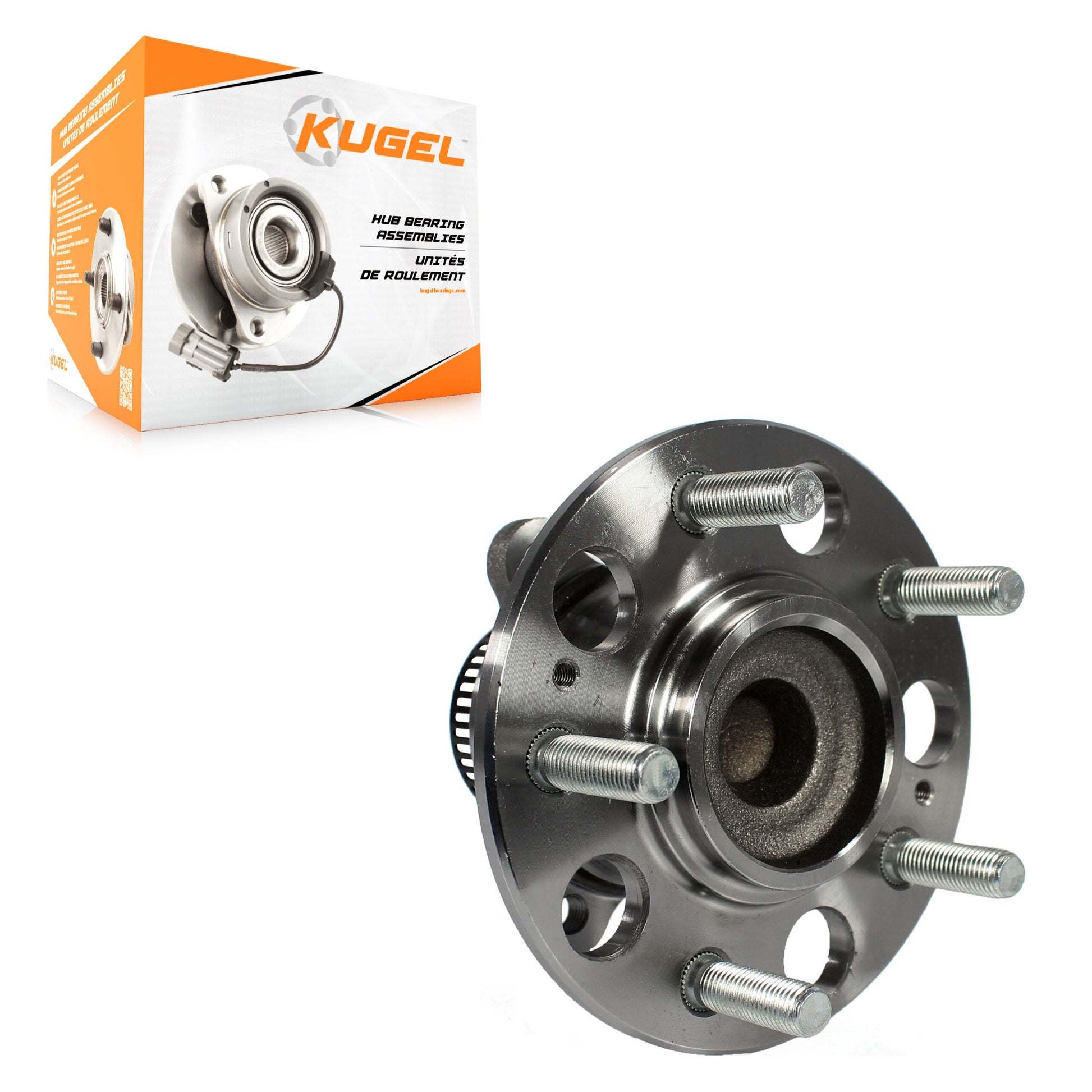Kugel 70-512410 Wheel Bearing and Hub Assembly for 2008-2010 Hyundai Elantra - Rear