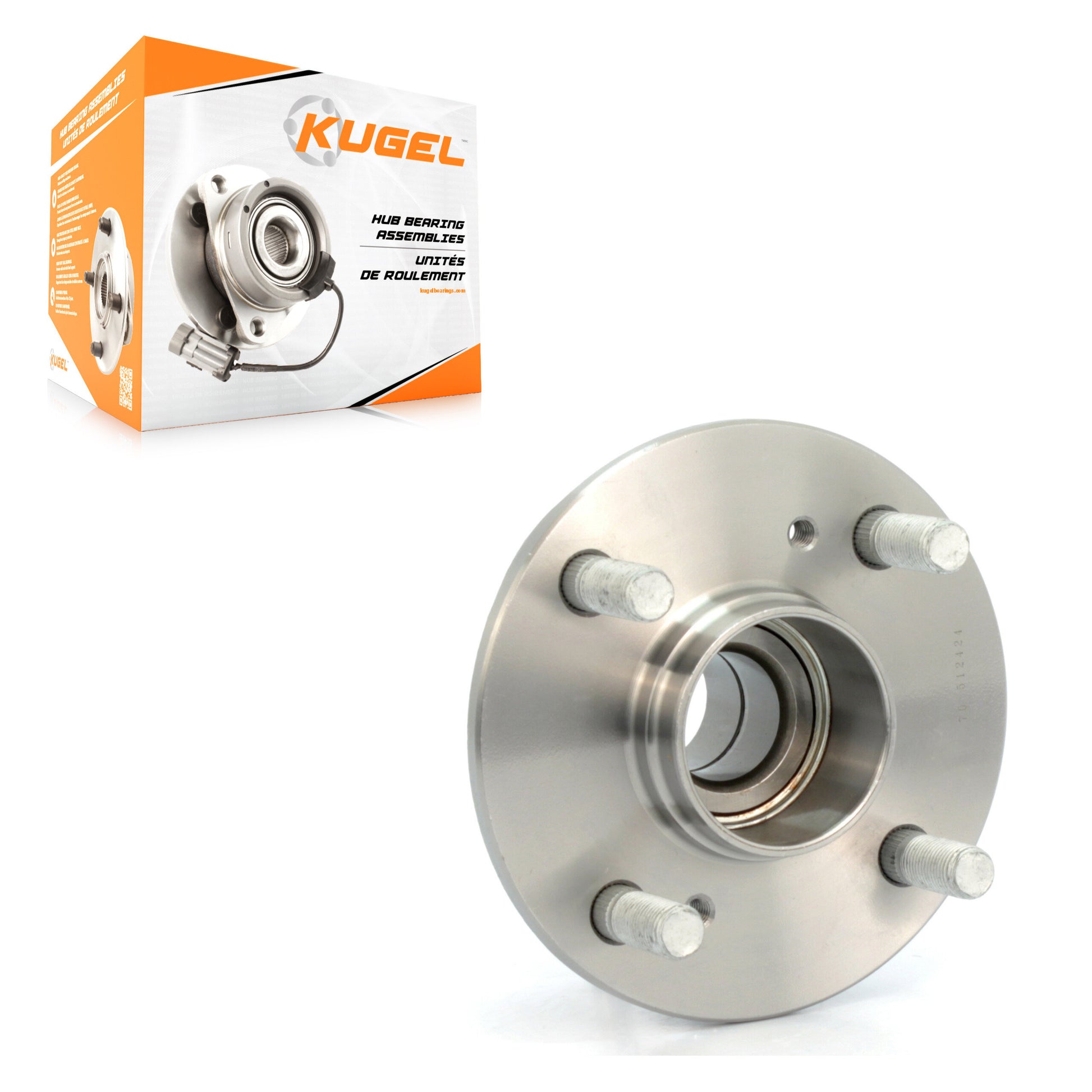 Kugel 70-512424 Wheel Bearing and Hub Assembly for 1995-2007 Suzuki Aerio, Suzuki Esteem - Rear