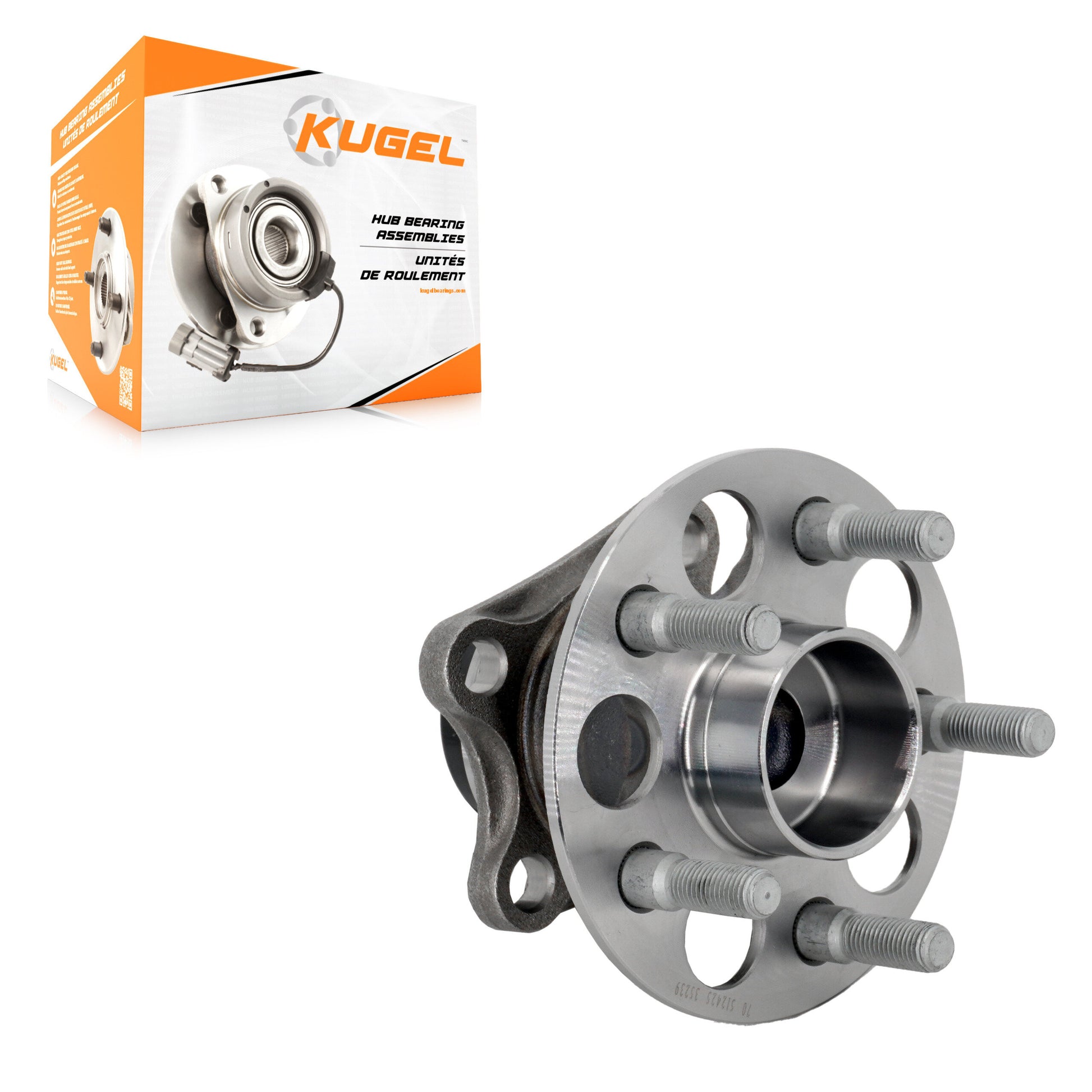 Kugel 70-512425 Wheel Bearing and Hub Assembly for 2008-2014 Scion xD - Rear