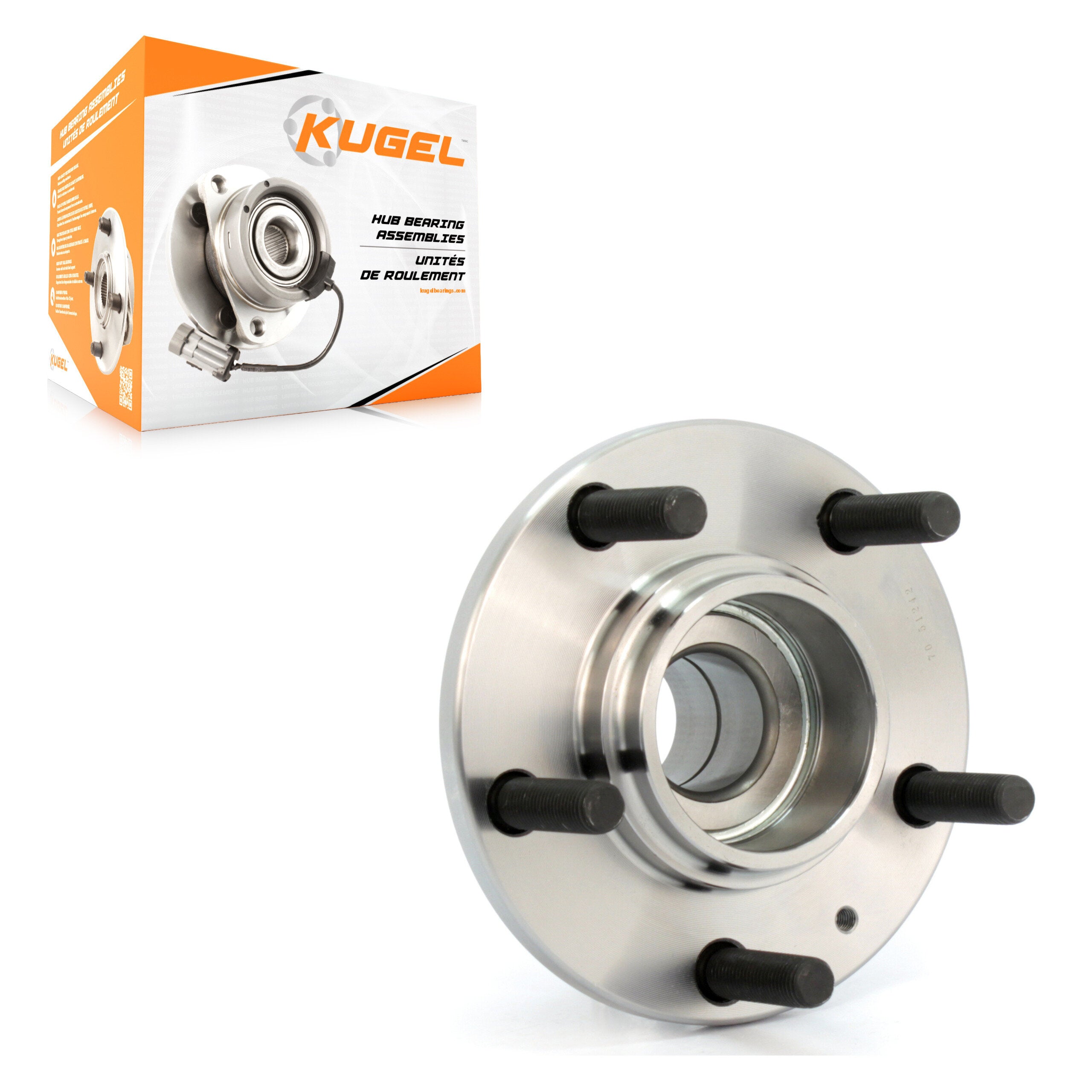 Kugel 70-512428 Wheel Bearing and Hub Assembly for 2003-2008 Hyundai Tiburon - Rear