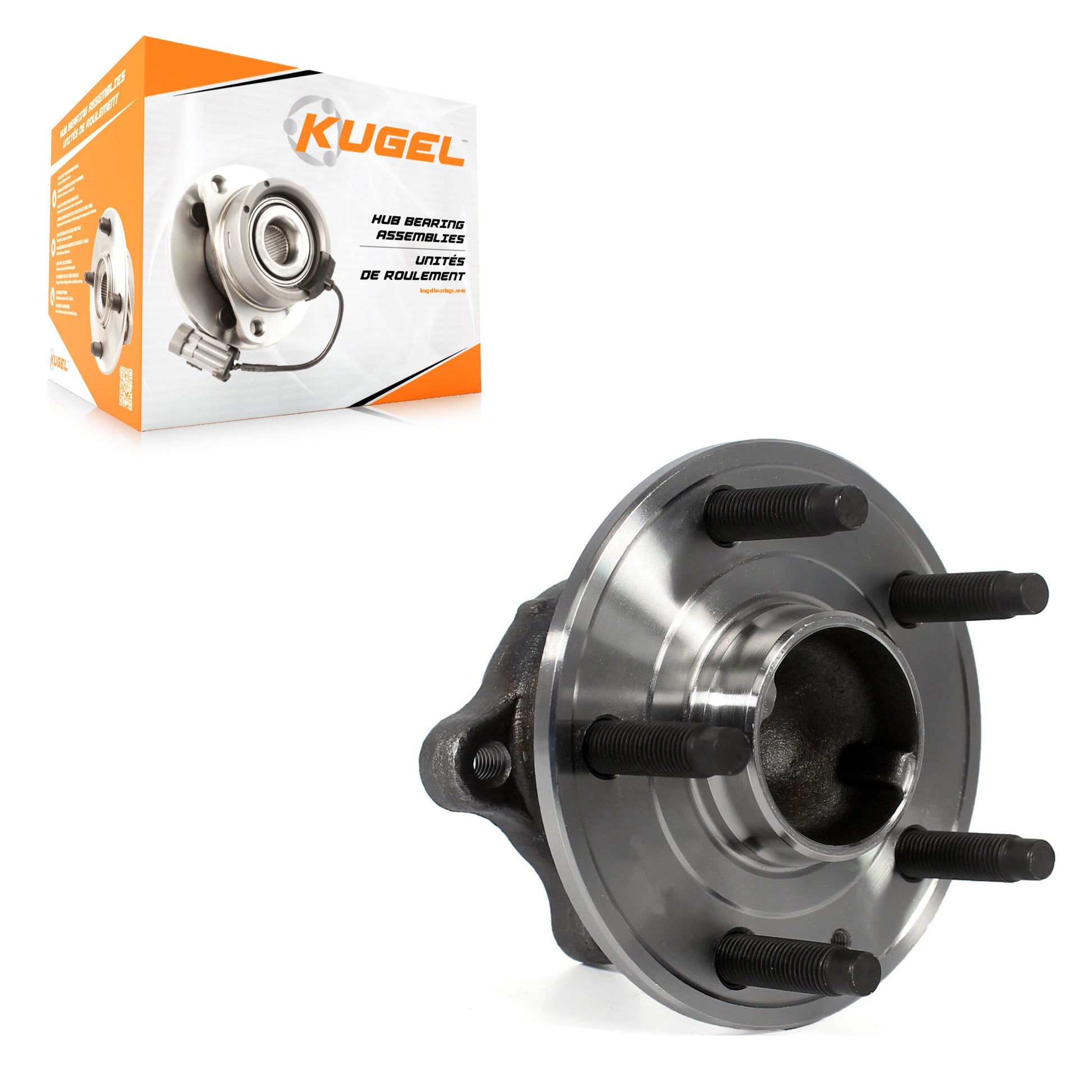 Kugel 70-512438 Wheel Bearing and Hub Assembly for 2012-2015 Buick Encore, Chevrolet Trax, Chevrolet Sonic - Rear