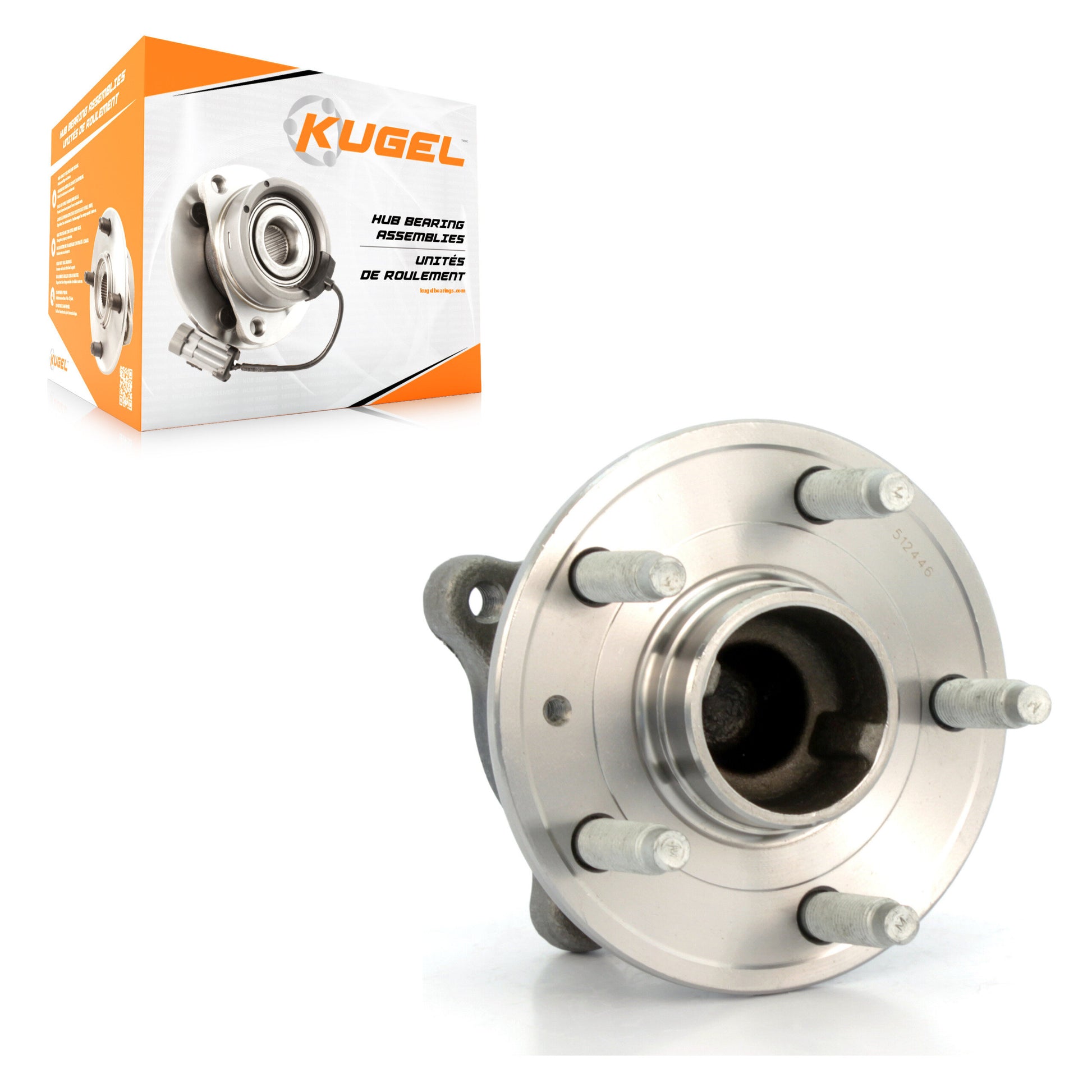 Kugel 70-512446 Wheel Bearing and Hub Assembly for 2011-2012 Chevrolet Cruze - Rear