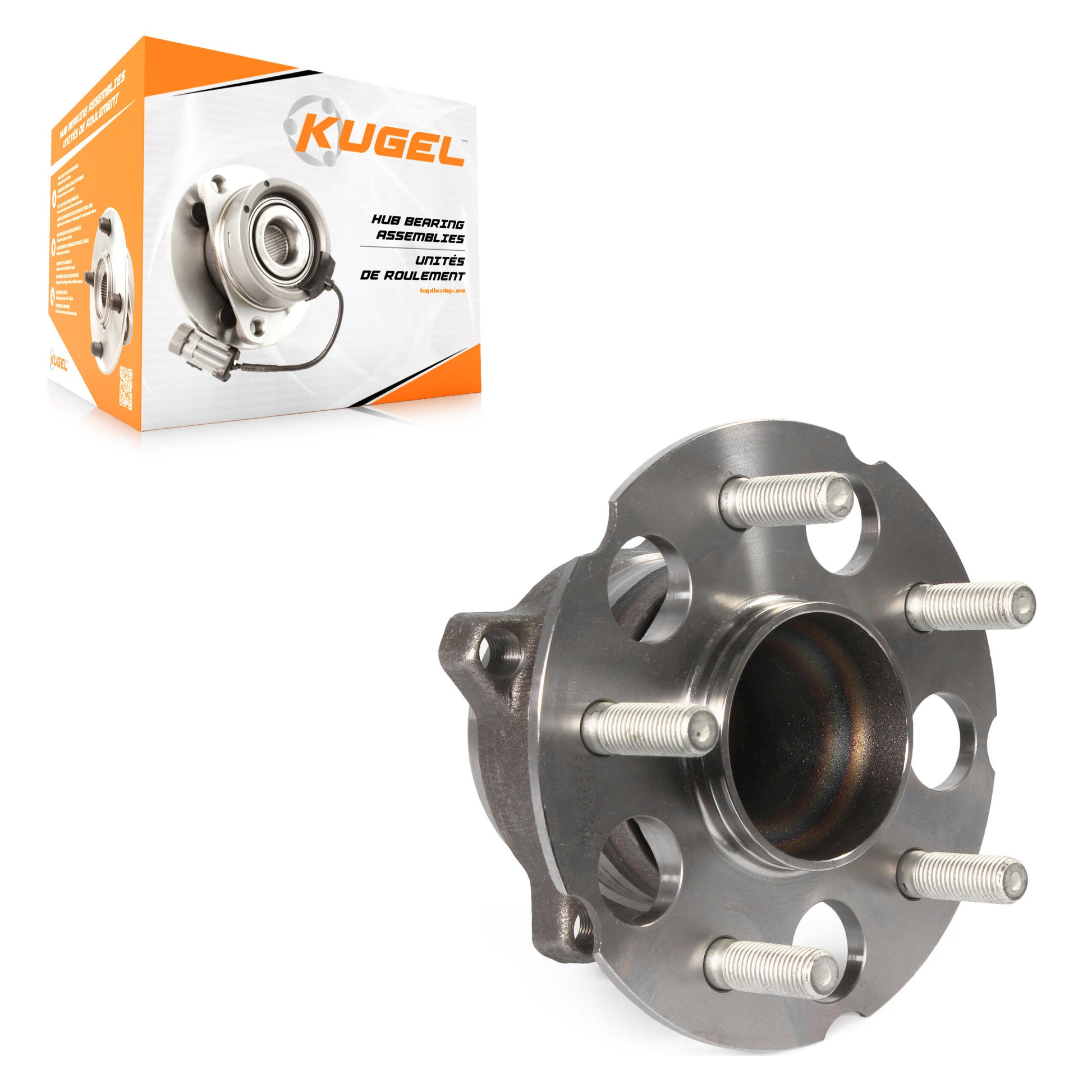 Kugel 70-512448 Wheel Bearing and Hub Assembly for 2012-2018 Acura RDX, Honda CR-V - Rear