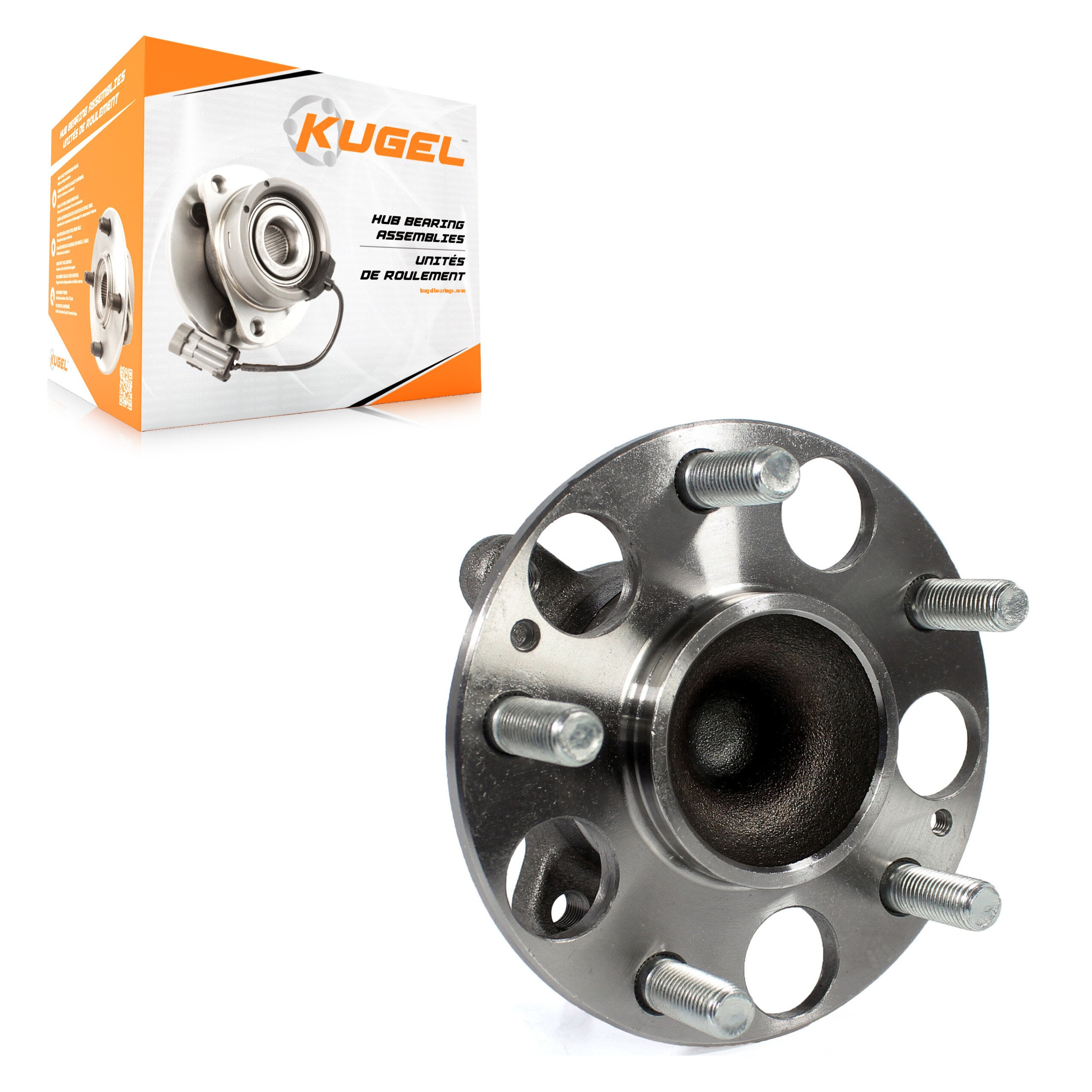 Kugel 70-512450 Wheel Bearing and Hub Assembly for 2012-2018 Honda Civic, Acura ILX - Rear