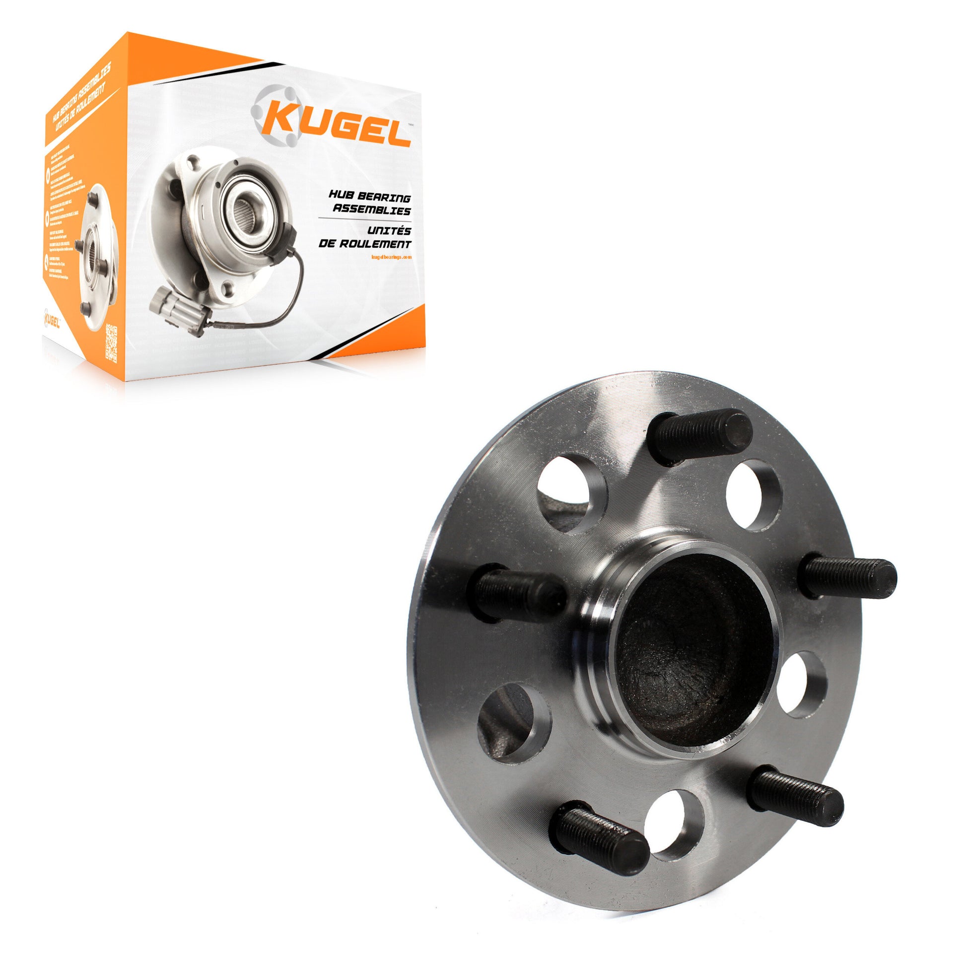 Kugel 70-512454 Wheel Bearing and Hub Assembly for 2012-2018 Lexus ES300h, Lexus ES350, Toyota Avalon - Rear Left