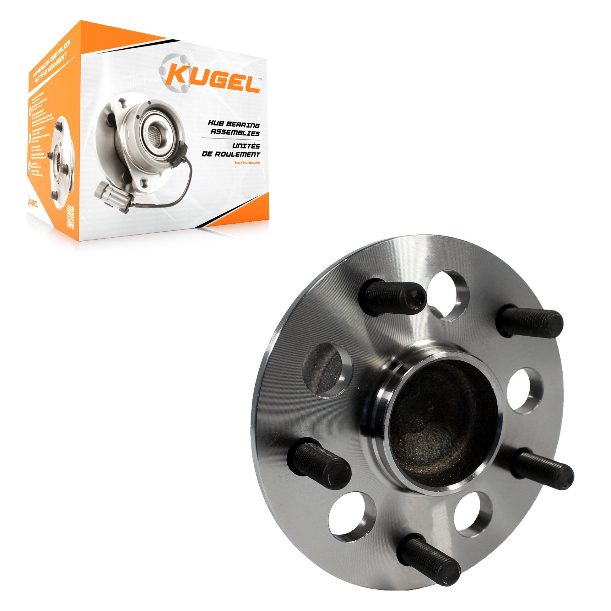 Kugel 70-512455 Wheel Bearing and Hub Assembly for 2012-2018 Lexus ES300h, Lexus ES350, Toyota Avalon - Rear Right