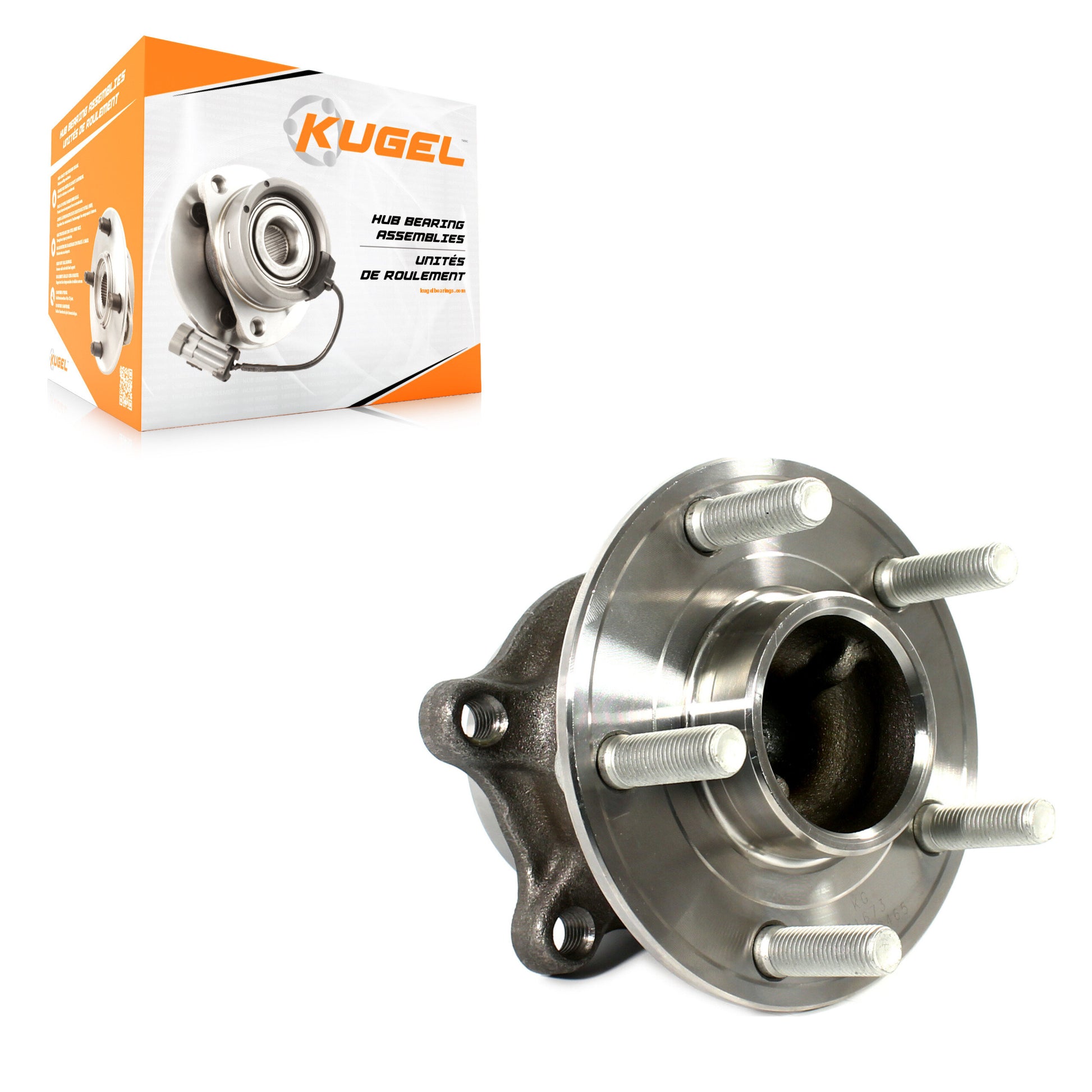 Kugel 70-512465 Wheel Bearing and Hub Assembly for 2012-2018 Ford Focus - Rear