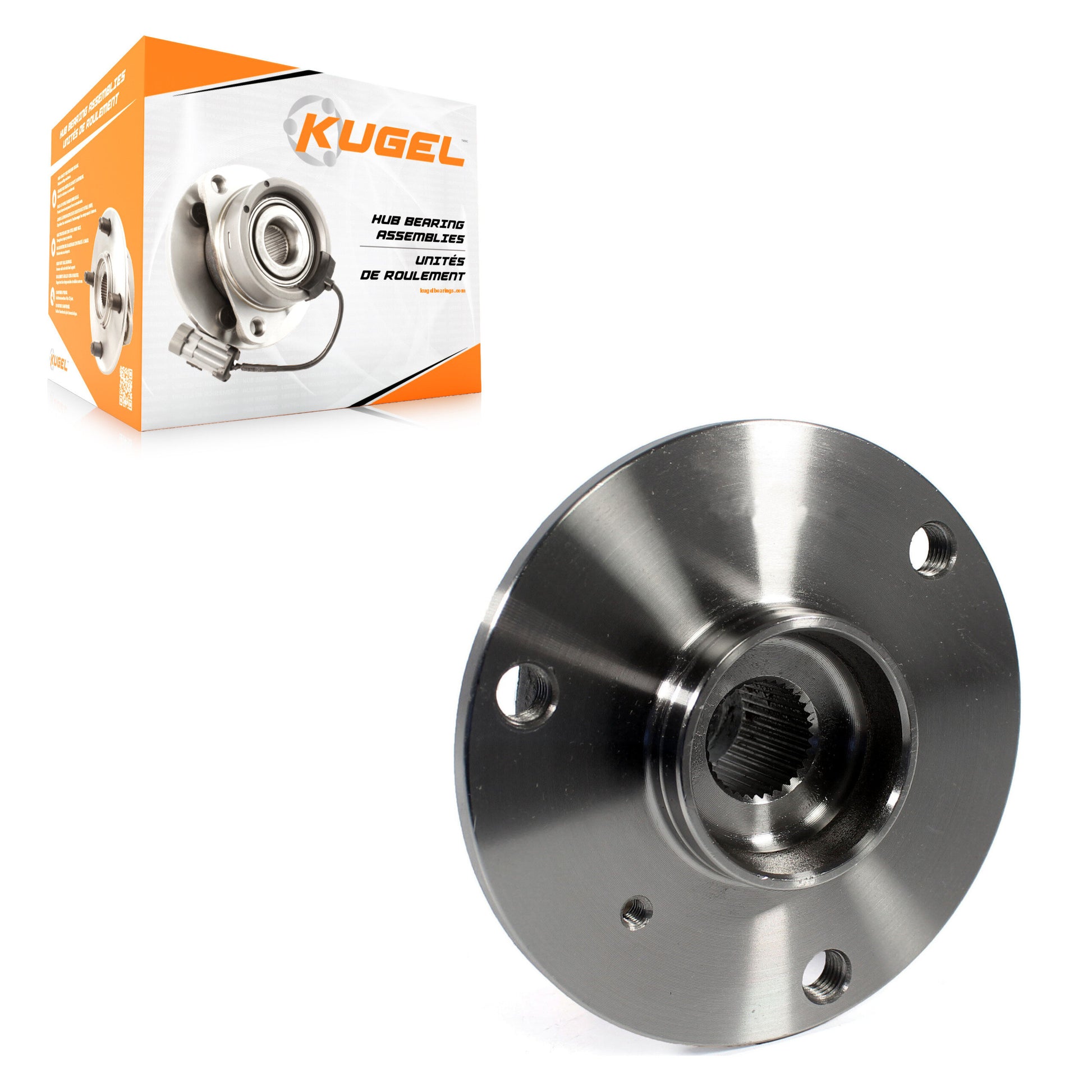 Kugel 70-512473 Wheel Bearing and Hub Assembly for 2008-2018 Smart Fortwo - Rear