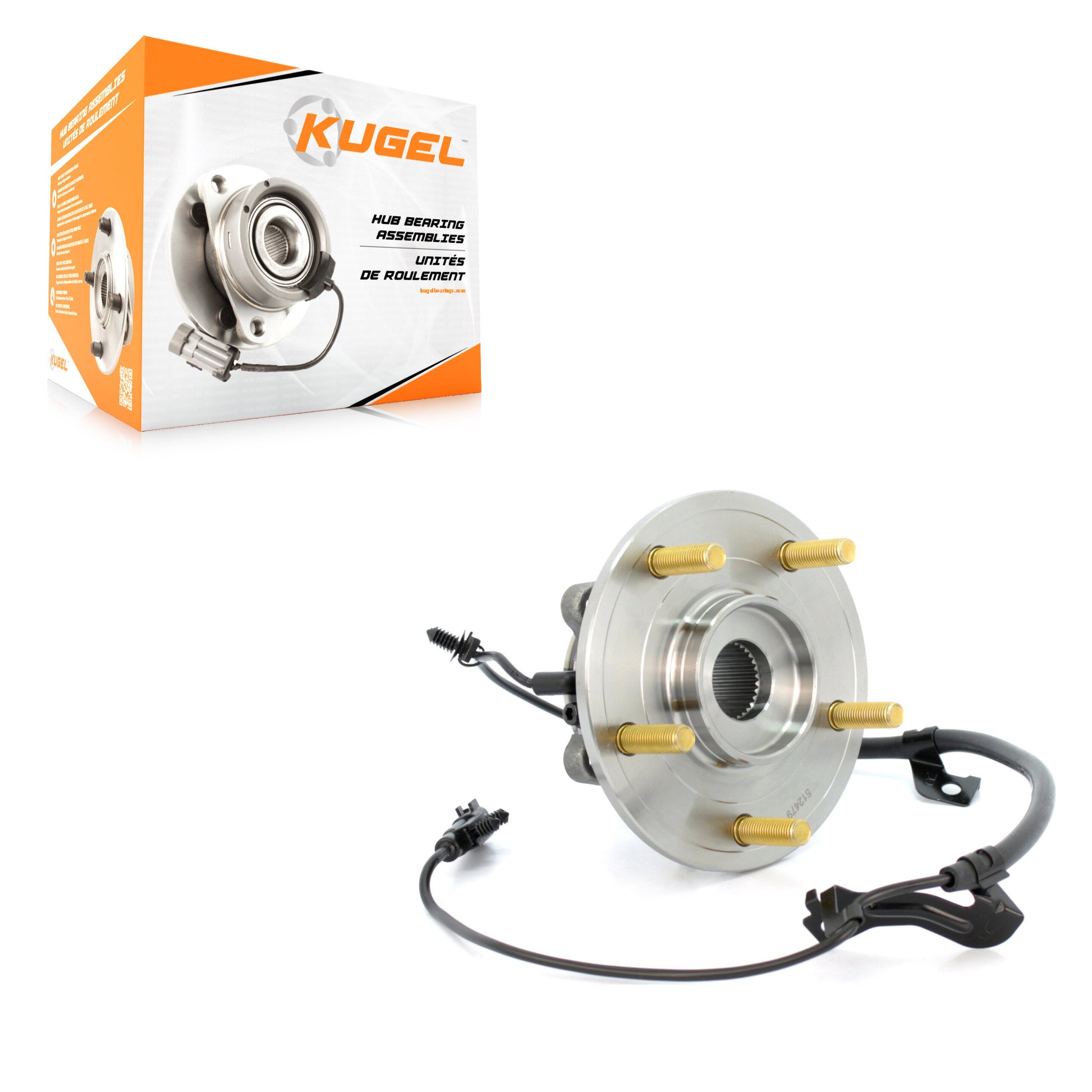 Kugel 70-512479 Wheel Bearing and Hub Assembly for 2009-2020 Dodge Journey - Rear Right