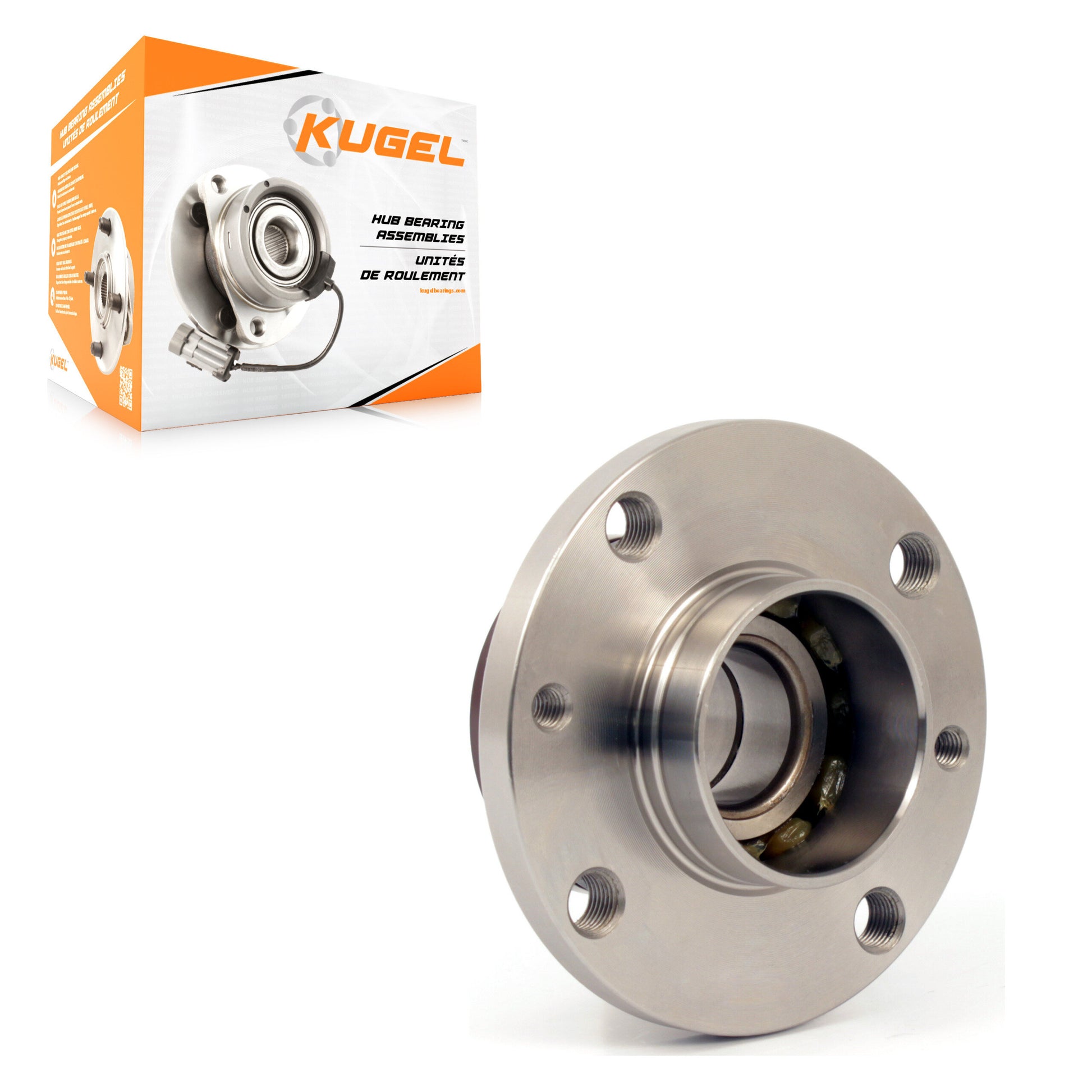Kugel 70-512480 Wheel Bearing and Hub Assembly for 2012-2019 Fiat 500 - Rear