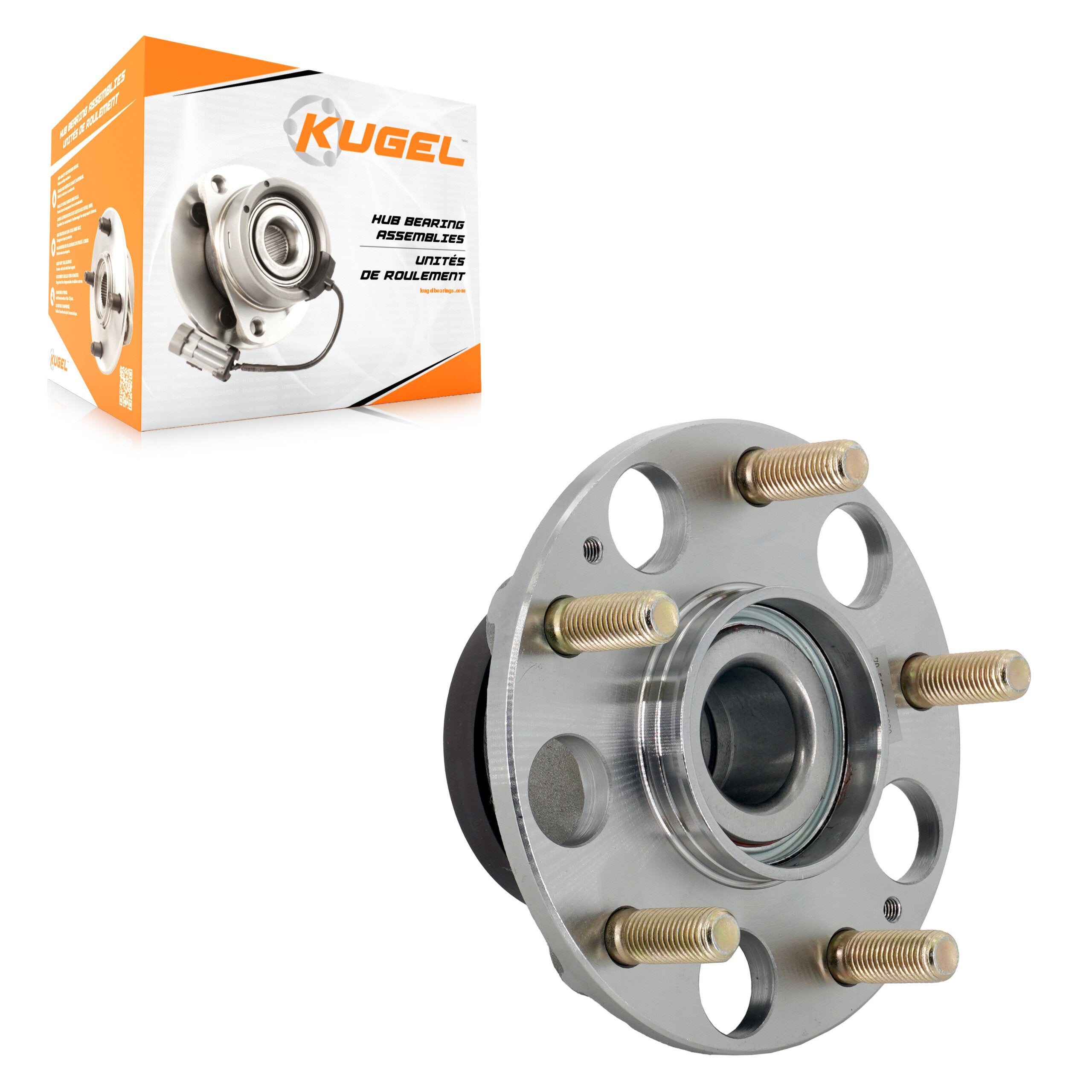 Kugel 70-512481 Wheel Bearing and Hub Assembly for 2011-2016 Honda CR-Z - Rear