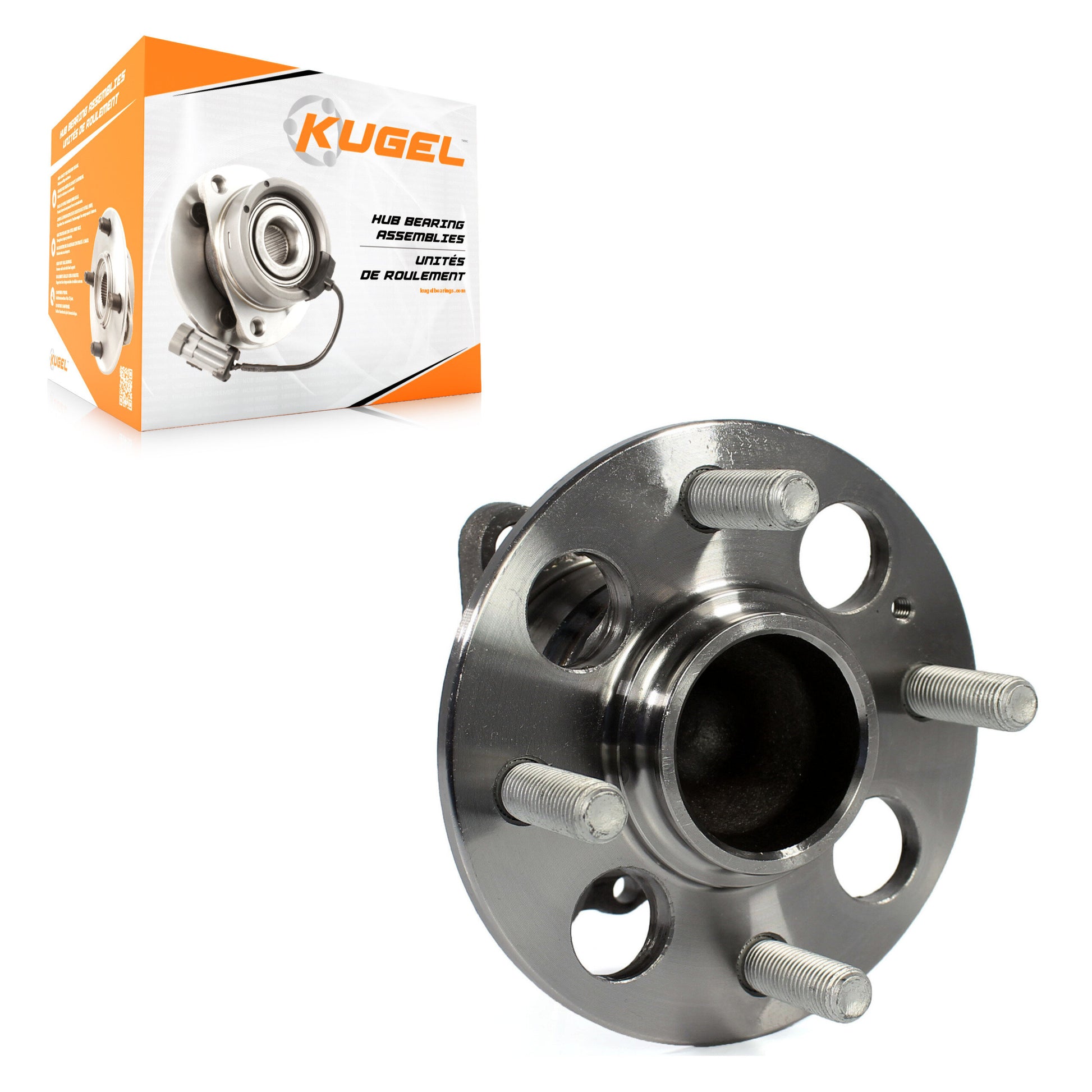 Kugel 70-512483 Wheel Bearing and Hub Assembly for 2012-2017 Hyundai Accent, Kia Rio - Rear