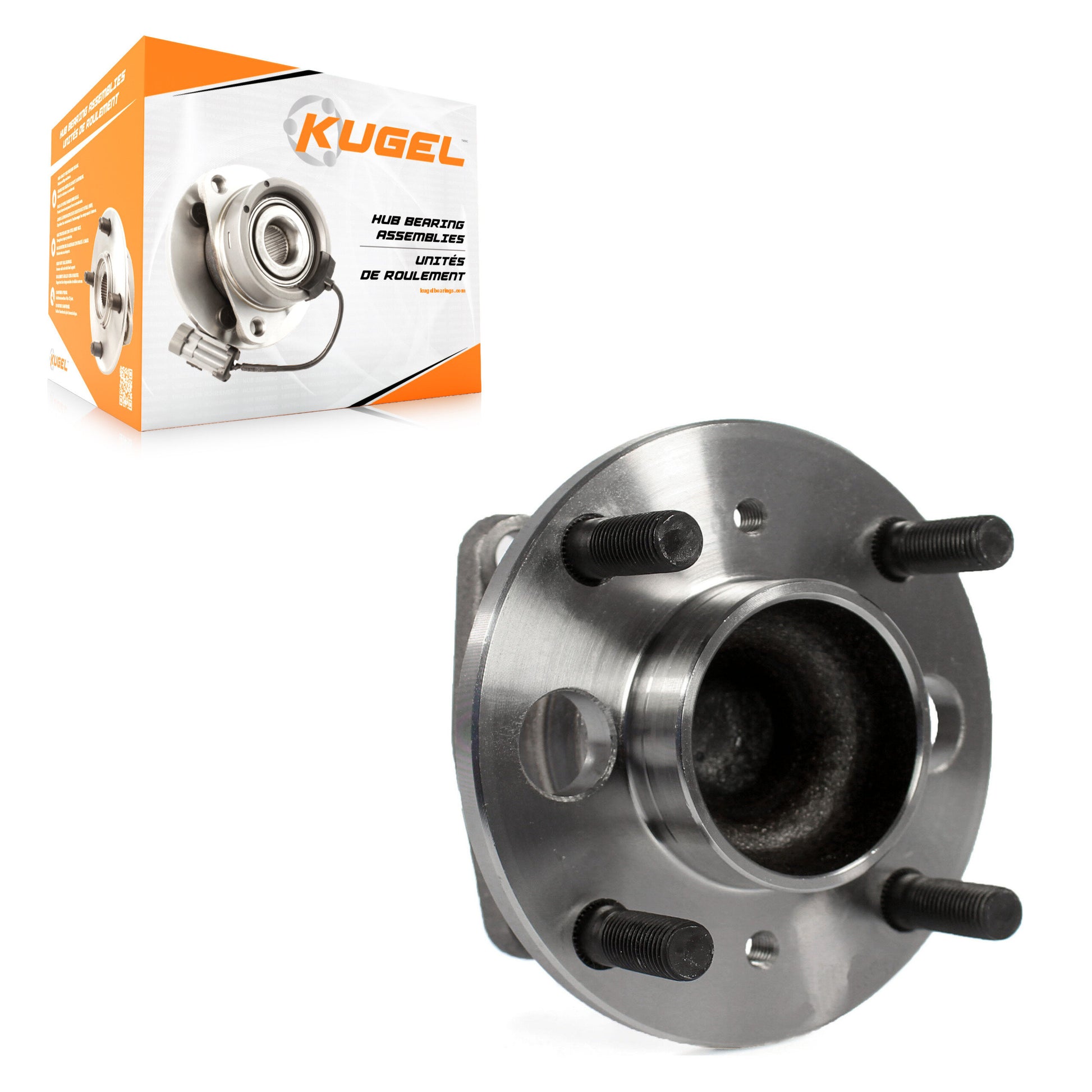 Kugel 70-512490 Wheel Bearing and Hub Assembly for 2011-2019 Ford Fiesta - Rear