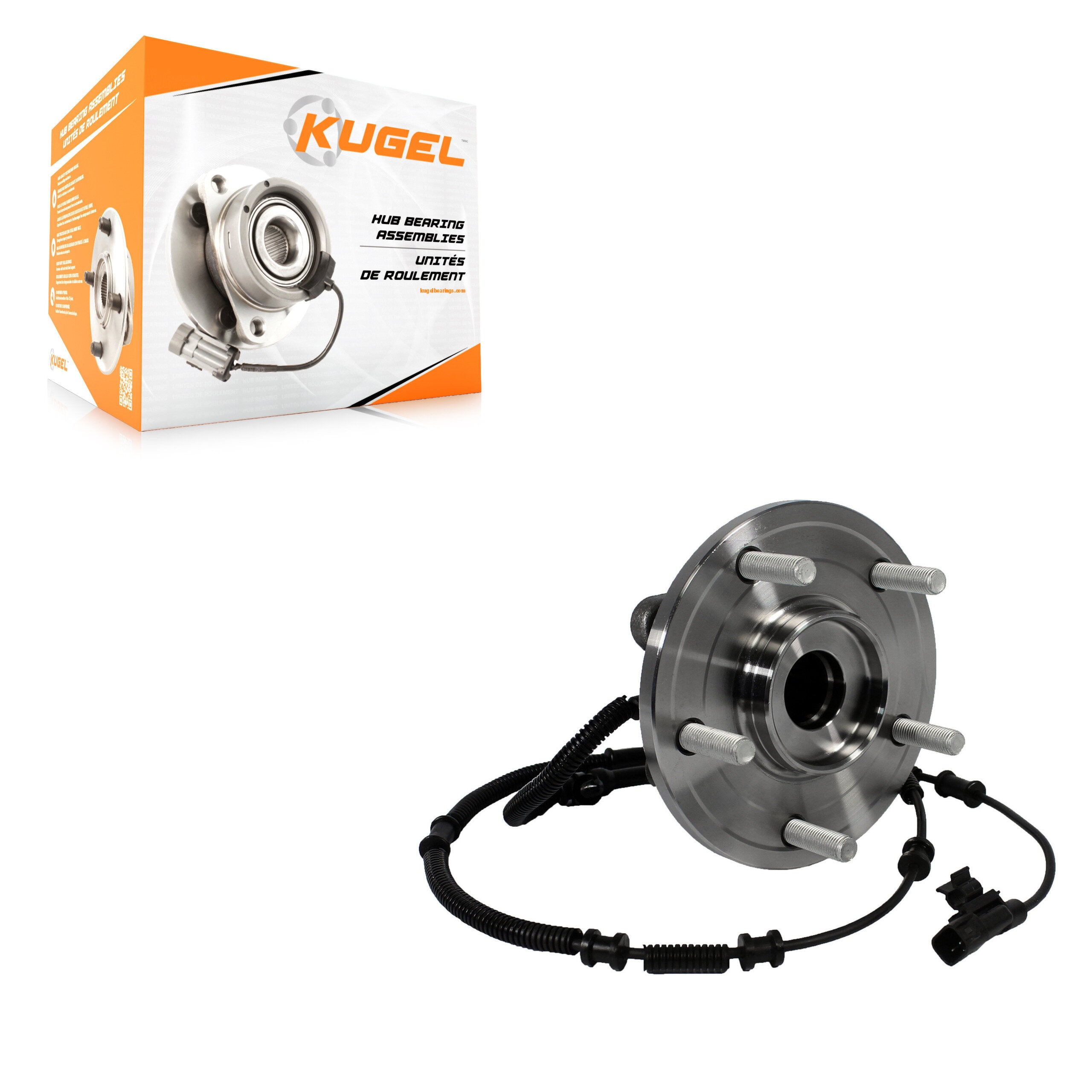 Kugel 70-512493 Wheel Bearing and Hub Assembly for 2012-2020 Chrysler Town & Country, Dodge Grand Caravan, Ram C/V - Rear