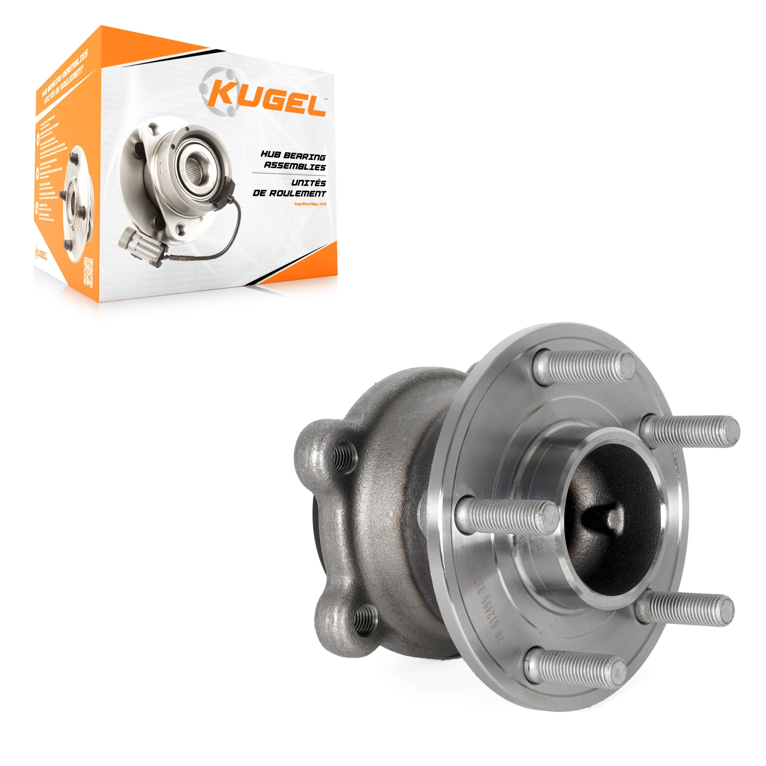 Kugel 70-512496 Wheel Bearing and Hub Assembly for 2013-2019 Lincoln MKC, Ford C-Max, Ford Escape - Rear