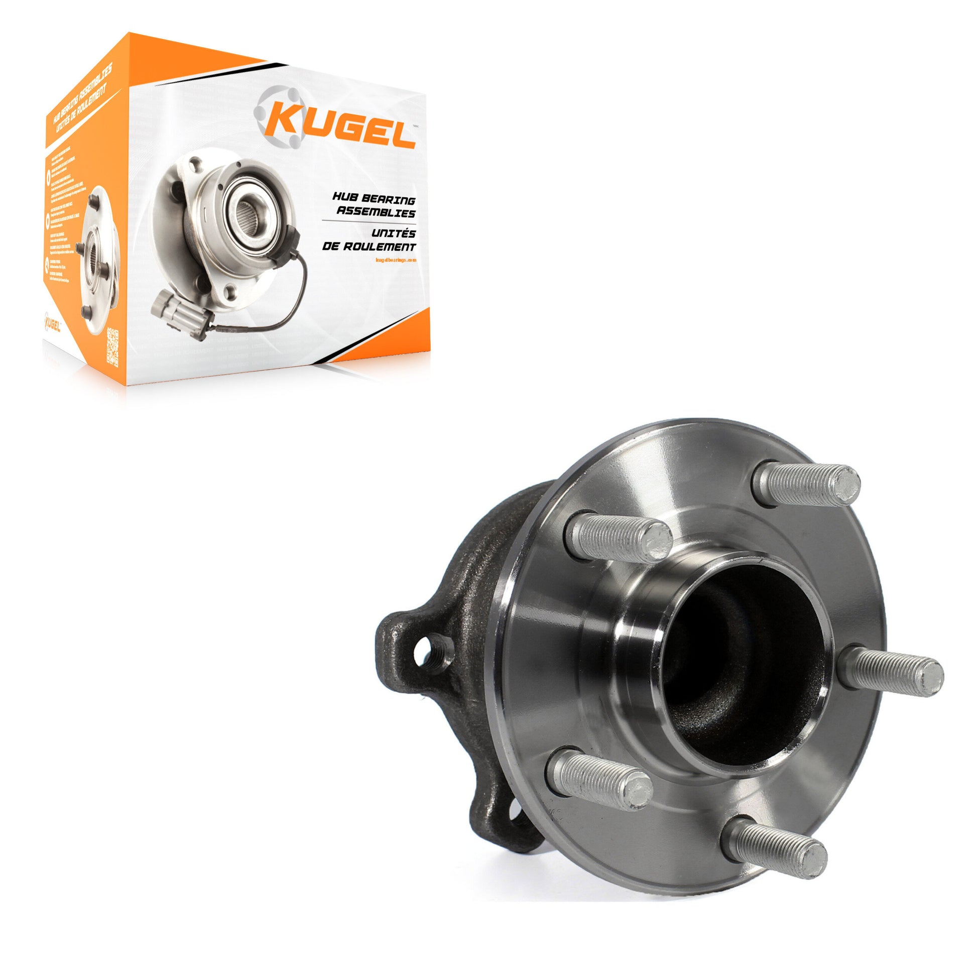 Kugel 70-512499 Wheel Bearing and Hub Assembly for 2013-2019 Lincoln MKC, Ford C-Max, Ford Escape - Rear