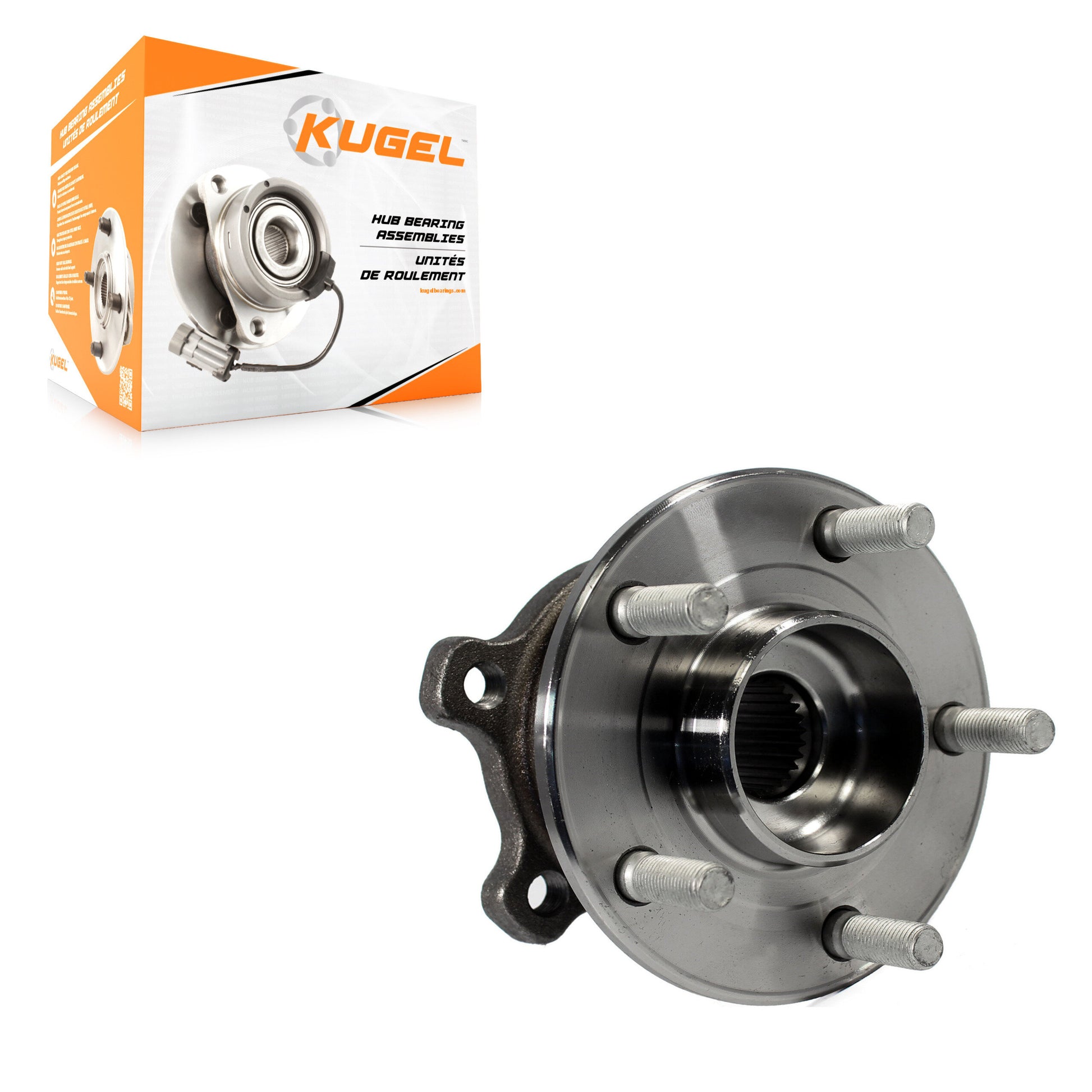 Kugel 70-512500 Wheel Bearing and Hub Assembly for 2013-2019 Lincoln MKC, Ford Escape - Rear