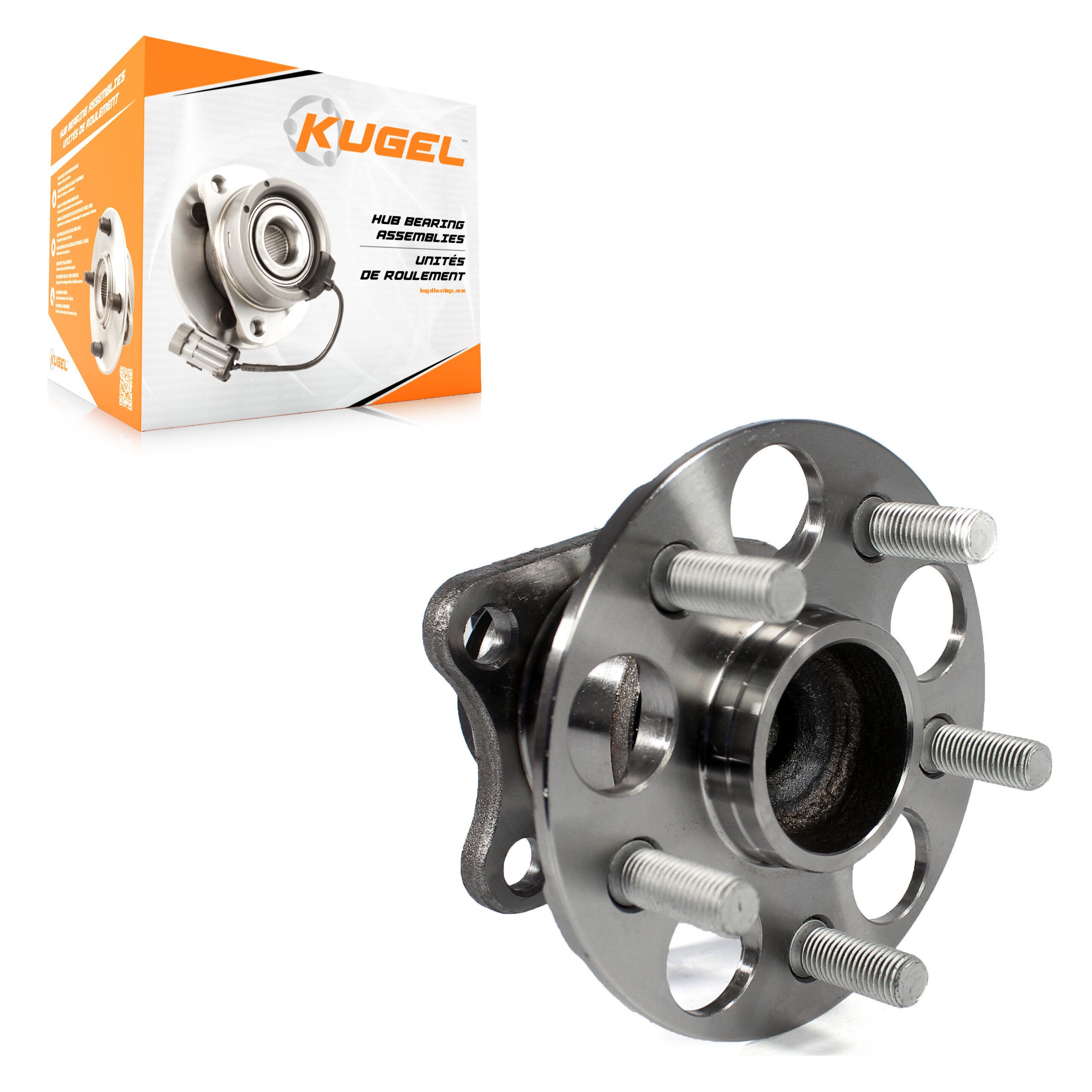 Kugel 70-512505 Wheel Bearing and Hub Assembly for 2010-2015 Toyota Prius Plug-In, Toyota Prius - Rear