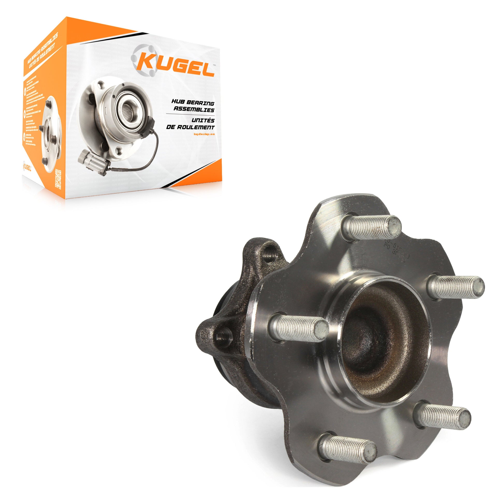 Kugel 70-512530 Wheel Bearing and Hub Assembly for 2013-2019 Nissan Sentra - Rear