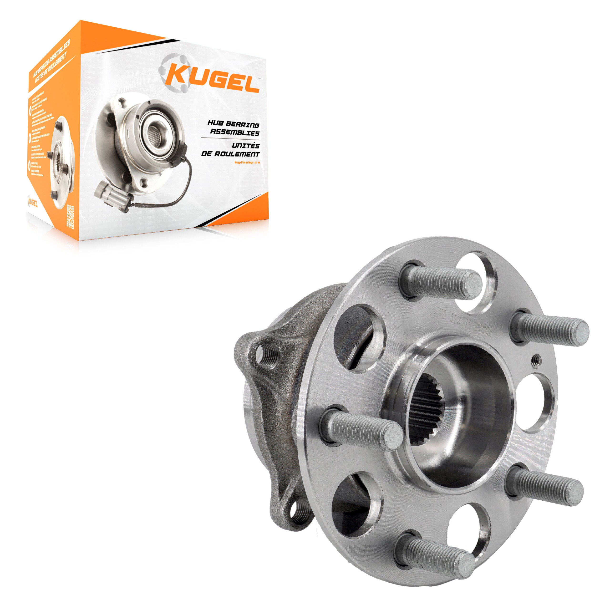 Kugel 70-512531 Wheel Bearing and Hub Assembly for 2014-2016 Acura MDX - Rear