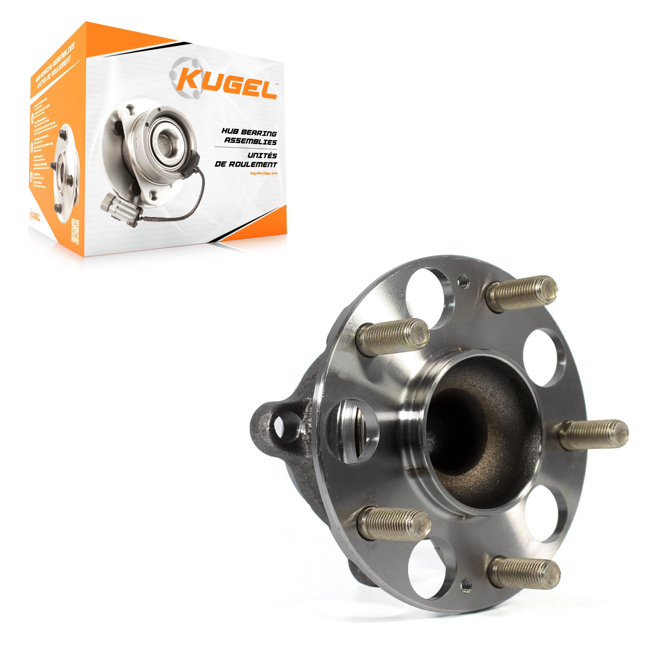 Kugel 70-512544 Wheel Bearing and Hub Assembly for 2013-2023 Honda Accord, Acura TLX - Rear