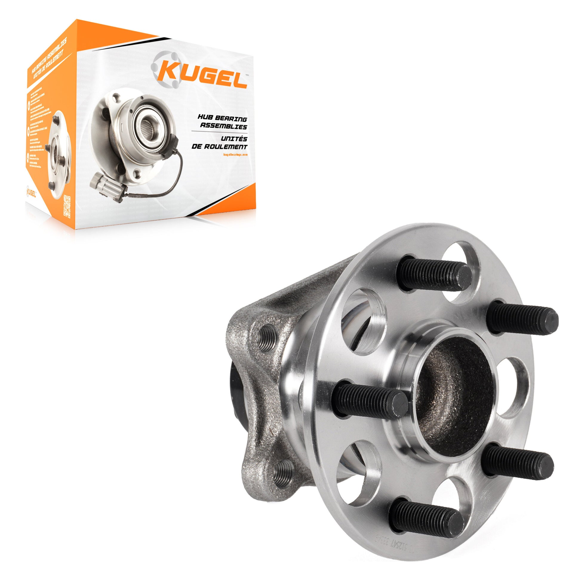 Kugel 70-512547 Wheel Bearing and Hub Assembly for 2011-2024 Toyota Corolla, Toyota Prius Prime, Toyota Prius - Rear