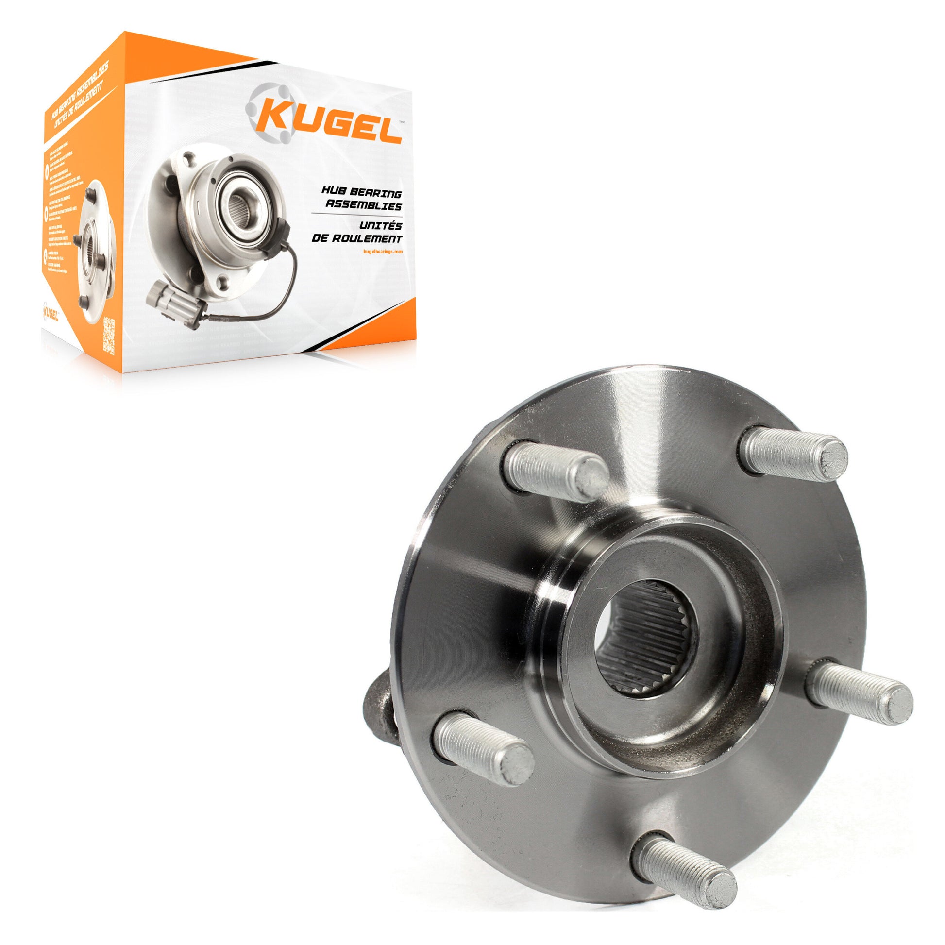 Kugel 70-512551 Wheel Bearing and Hub Assembly for 2013-2023 Mazda CX-5 - Rear