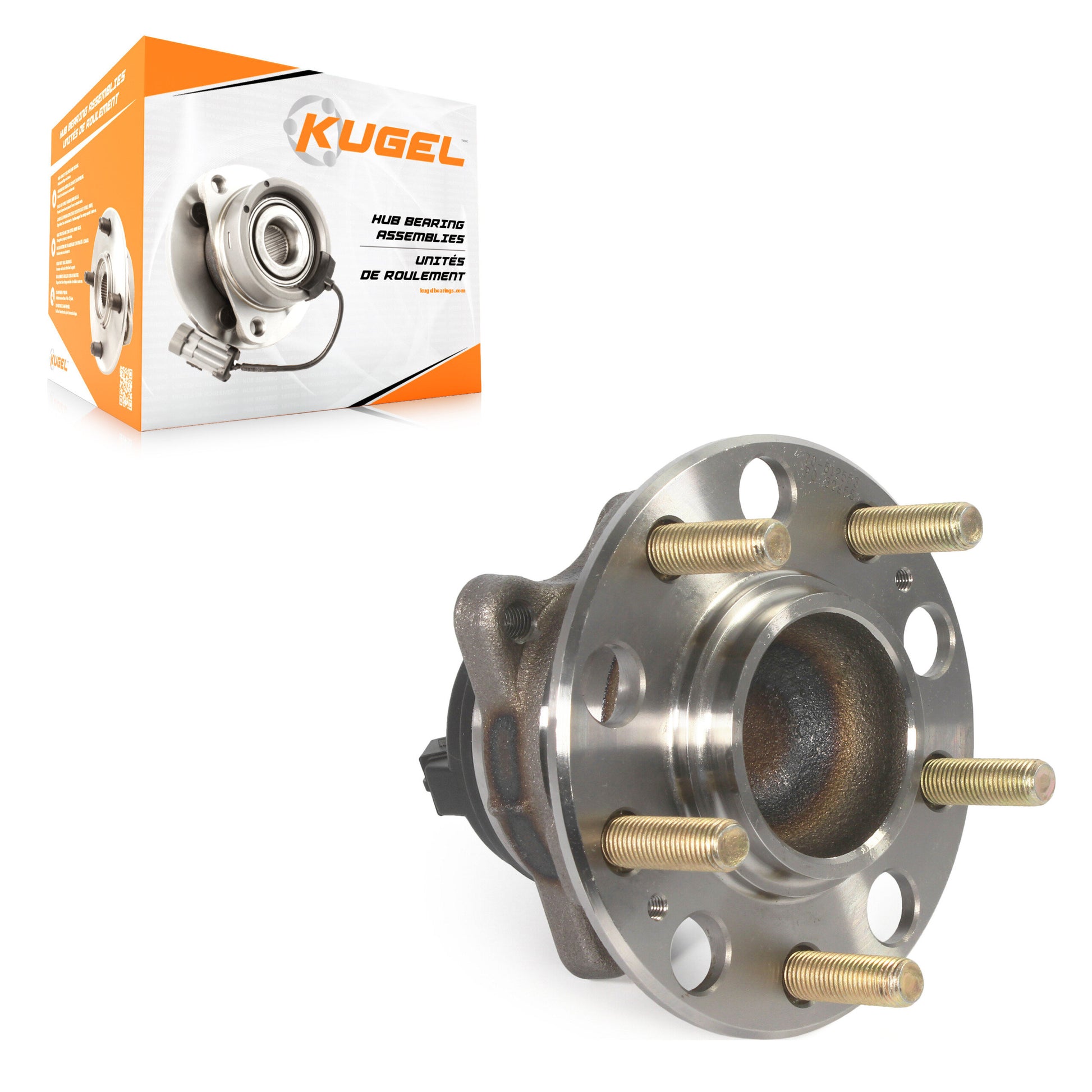 Kugel 70-512553 Wheel Bearing and Hub Assembly for 2015-2022 Hyundai Veloster N, Hyundai Tucson, Kia Cadenza - Rear