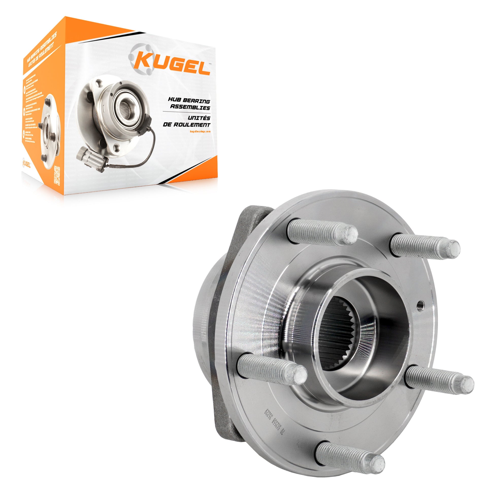 Kugel 70-512558 Wheel Bearing and Hub Assembly for 2014-2019 Chevrolet Corvette - Rear