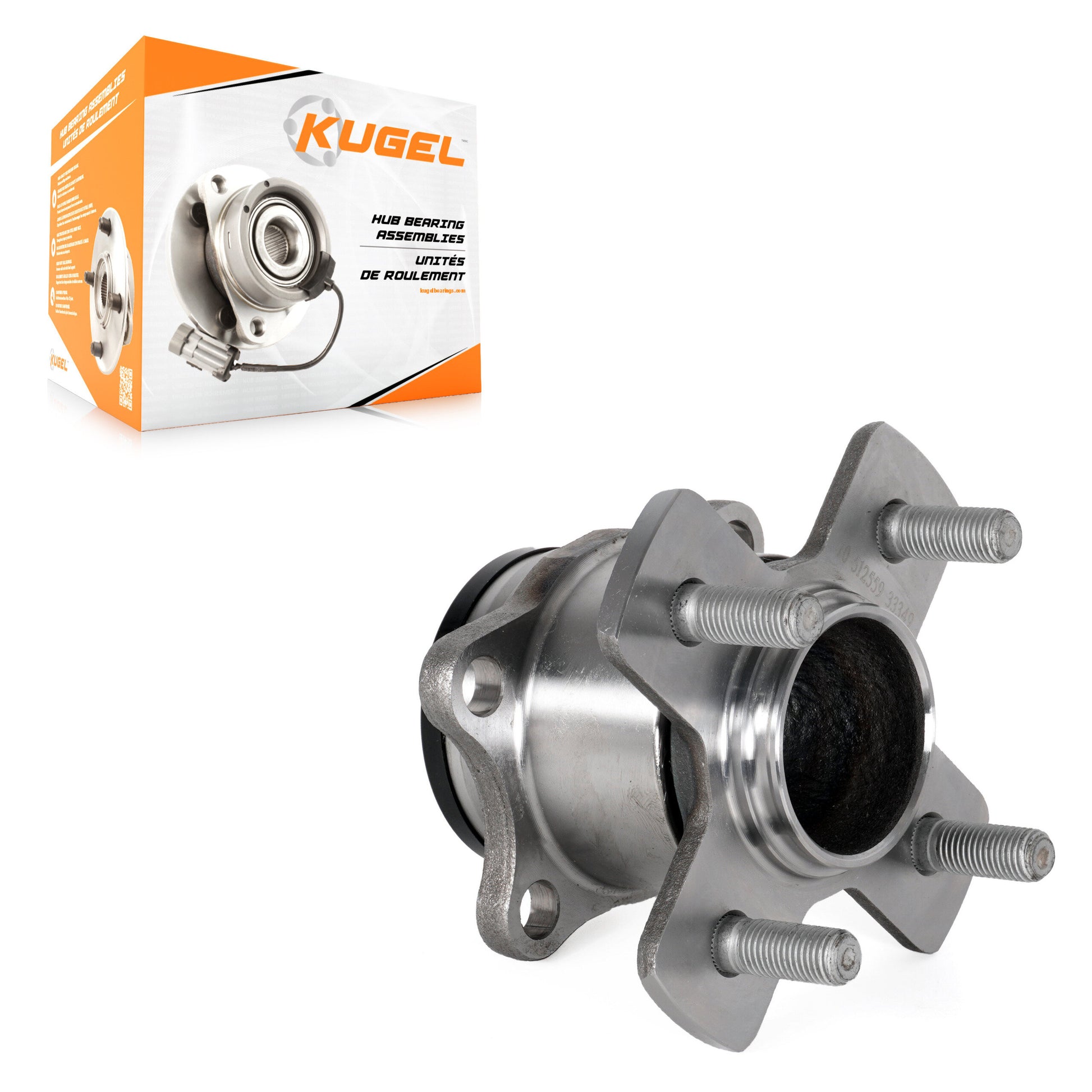 Kugel 70-512559 Wheel Bearing and Hub Assembly for 2015-2020 Honda Fit - Rear
