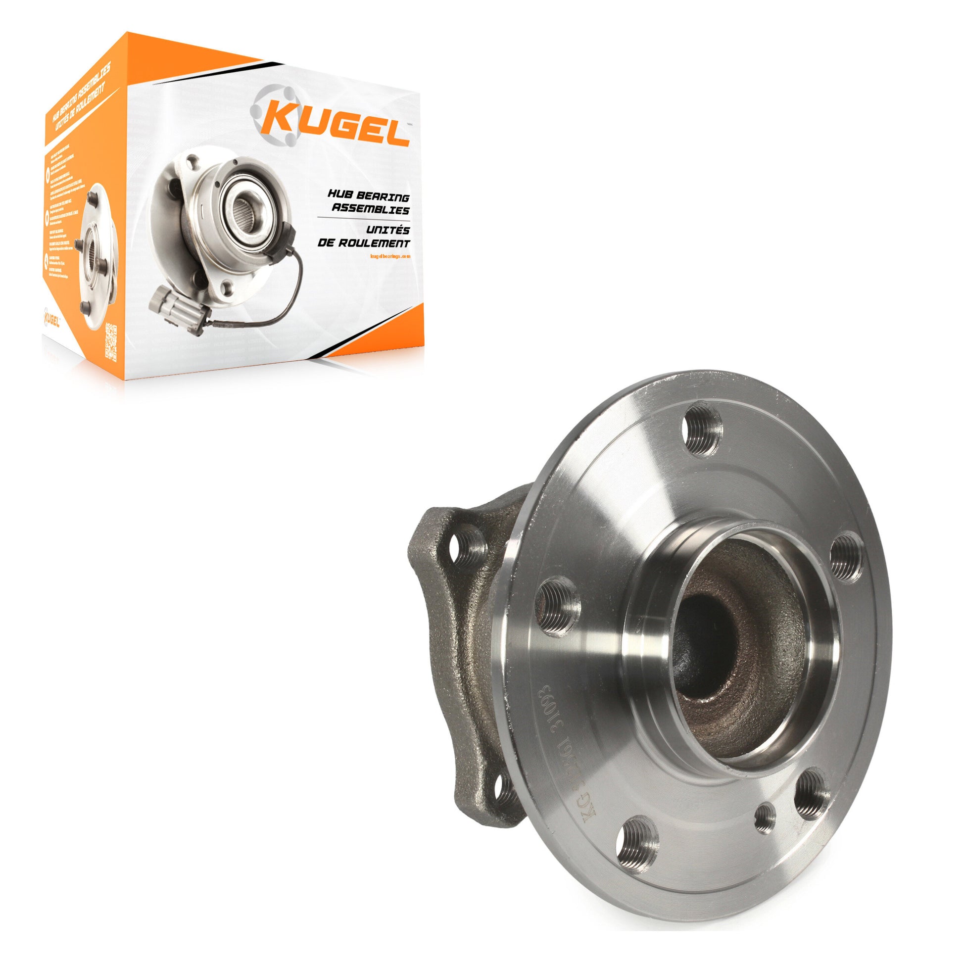 Kugel 70-512561 Wheel Bearing and Hub Assembly for 2006-2020 Mercedes-Benz GLA250, Mercedes-Benz B250e, Mercedes-Benz B Electric Drive - Rear