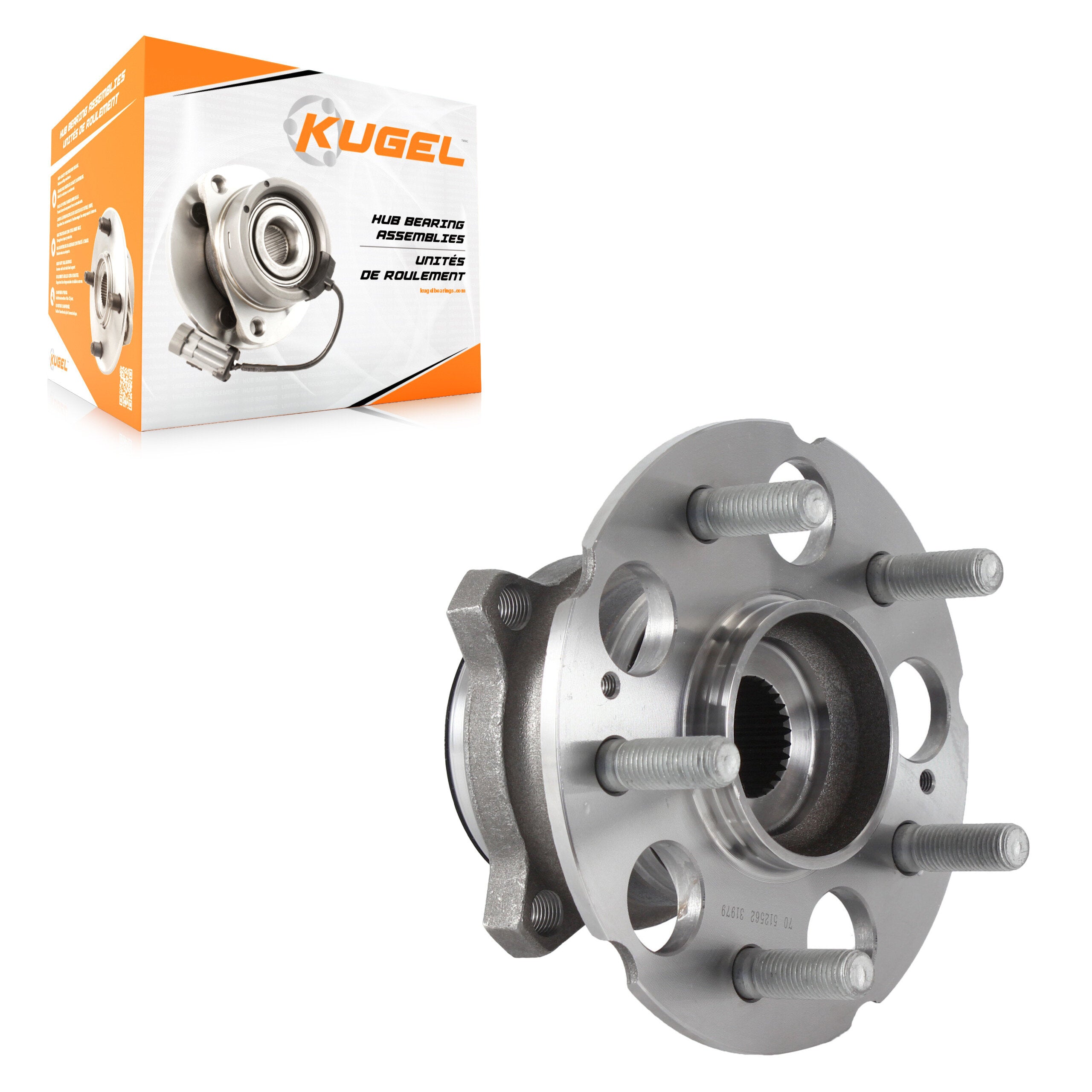 Kugel 70-512562 Wheel Bearing and Hub Assembly for 2015-2020 Acura TLX - Rear