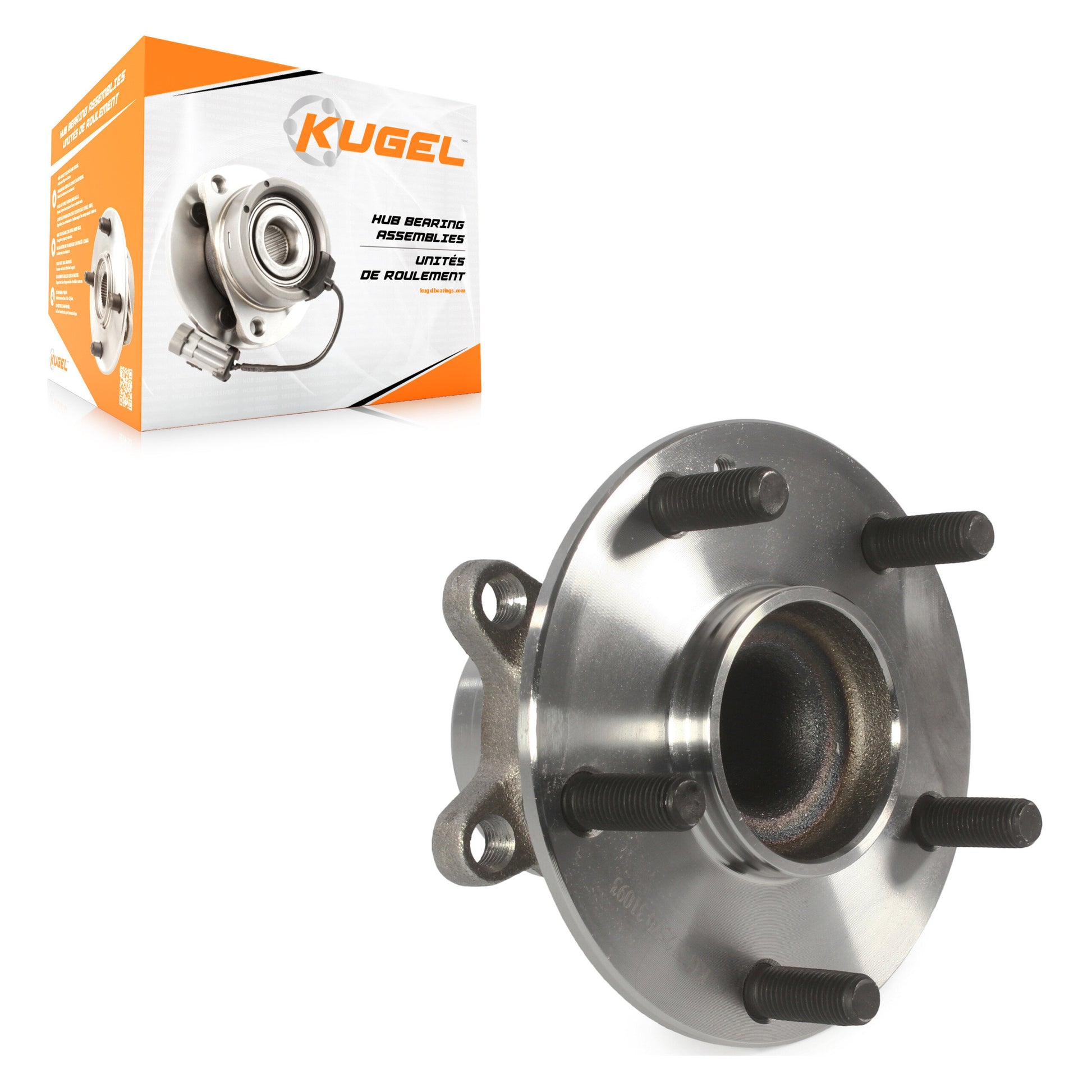 Kugel 70-512570 Wheel Bearing and Hub Assembly for 2016-2022 Honda Civic, Honda Insight - Rear