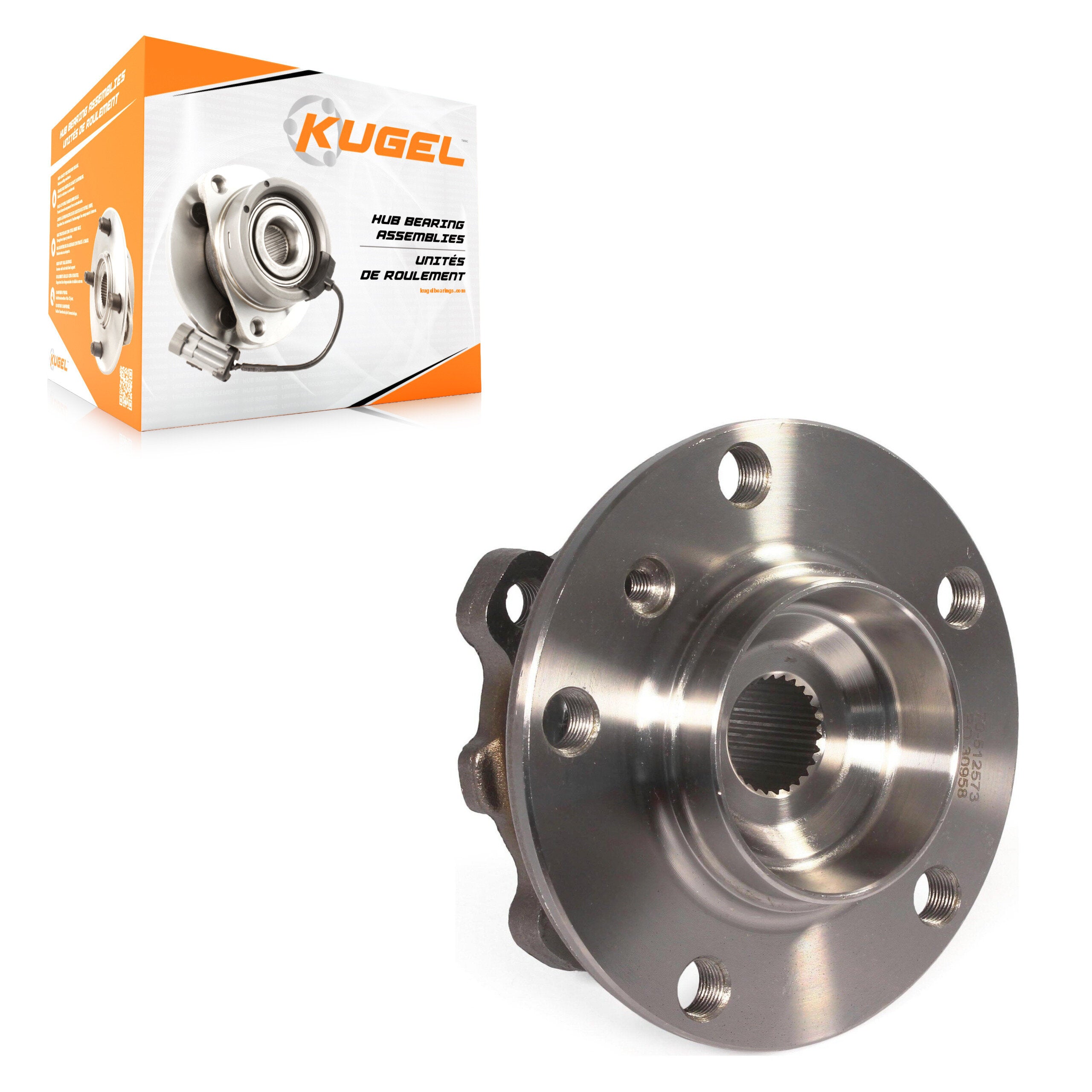 Kugel 70-512573 Wheel Bearing and Hub Assembly for 2011-2016 Mini Cooper Paceman, Mini Cooper Countryman - Rear, Front