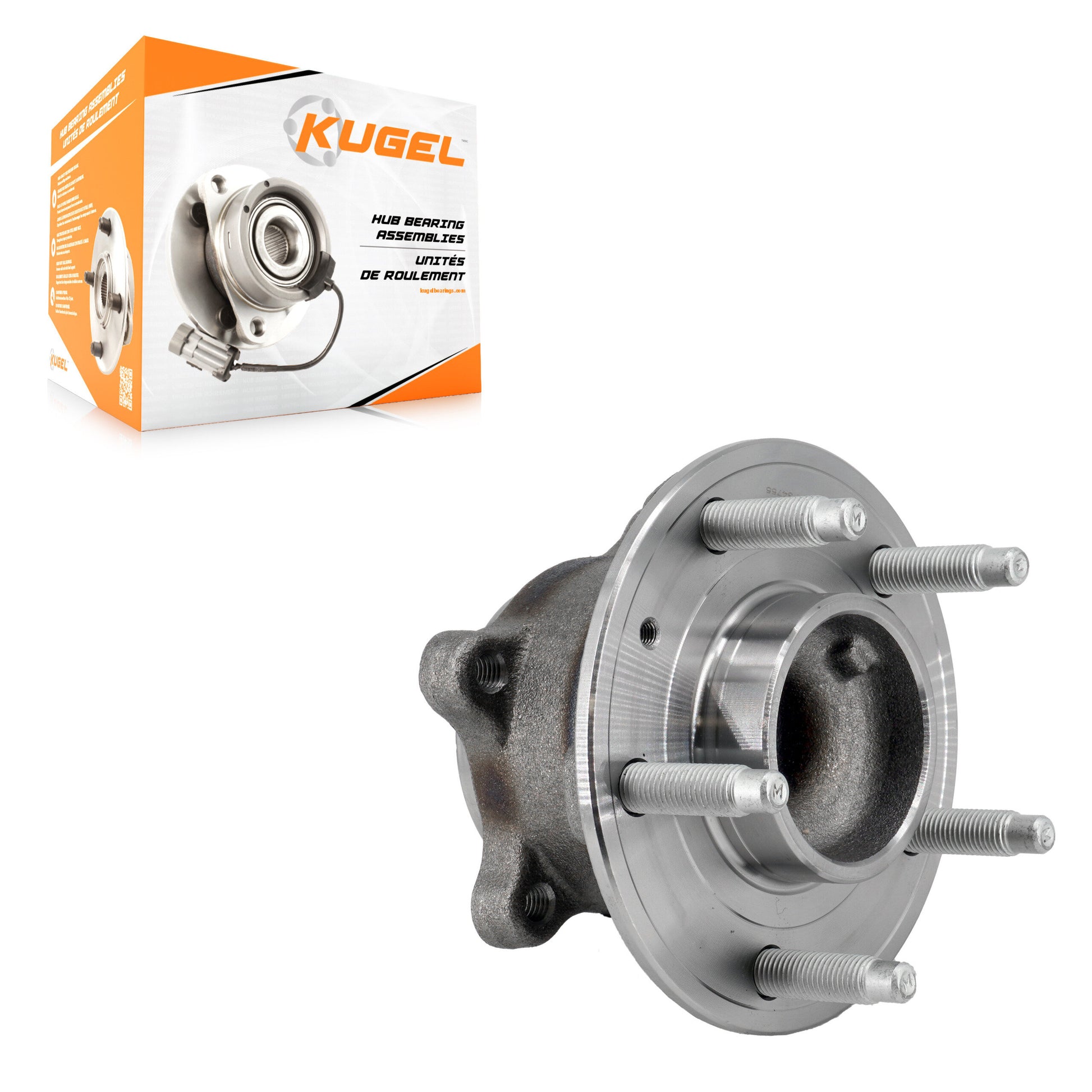 Kugel 70-512581 Wheel Bearing and Hub Assembly for 2011-2019 Buick Cascada, Buick Verano, Chevrolet Volt - Rear