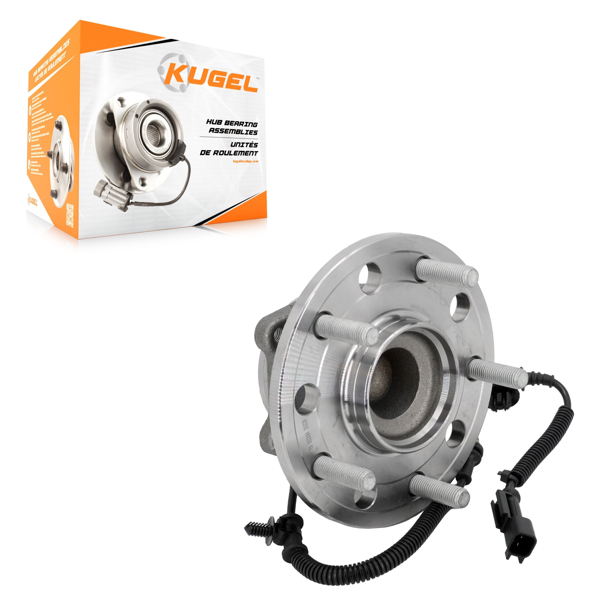 Kugel 70-512594 Wheel Bearing and Hub Assembly for 2017-2023 Chrysler Pacifica, Chrysler Voyager - Rear