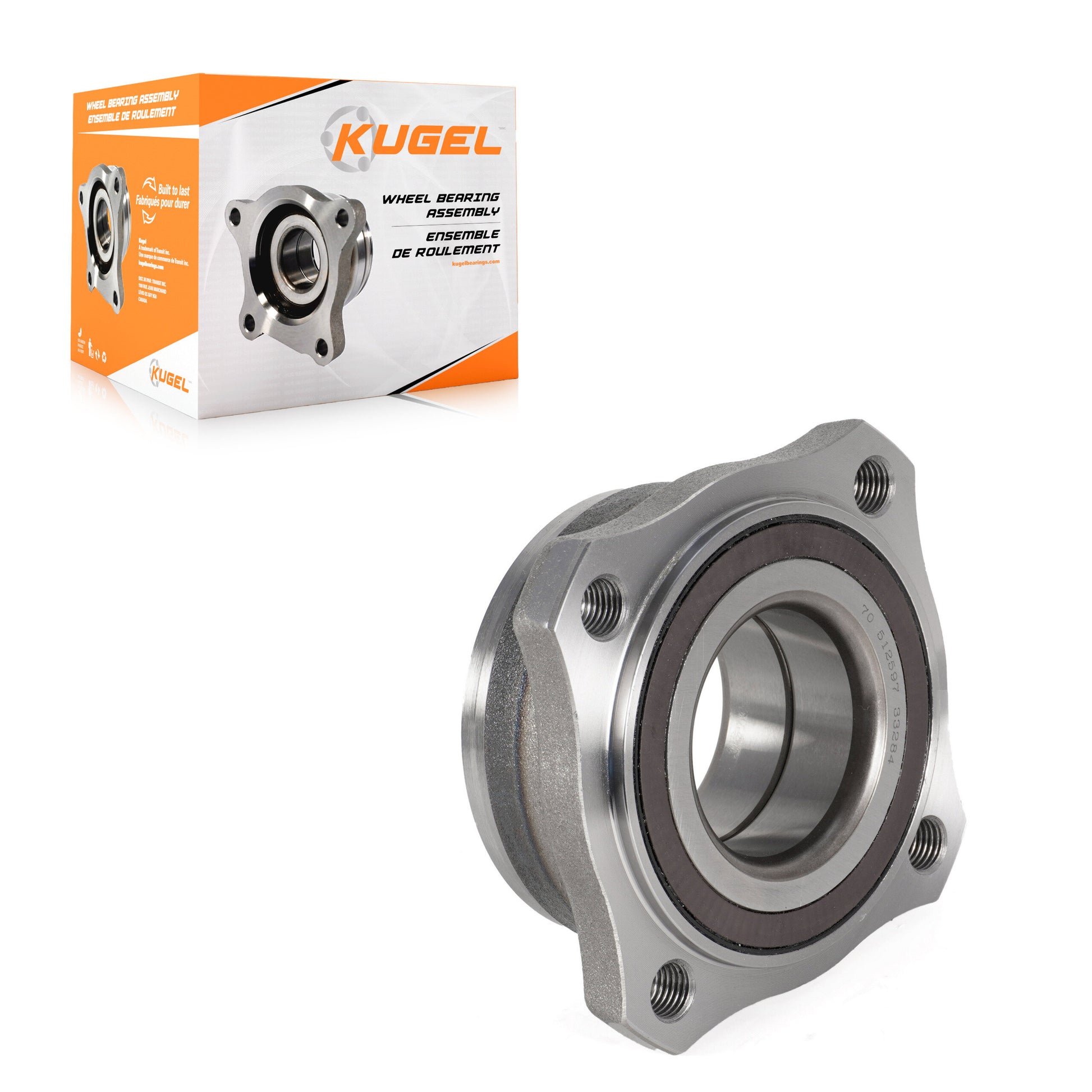 Kugel 70-512597 Wheel Bearing Assembly for 2011-2018 BMW X4, BMW X3 - Rear