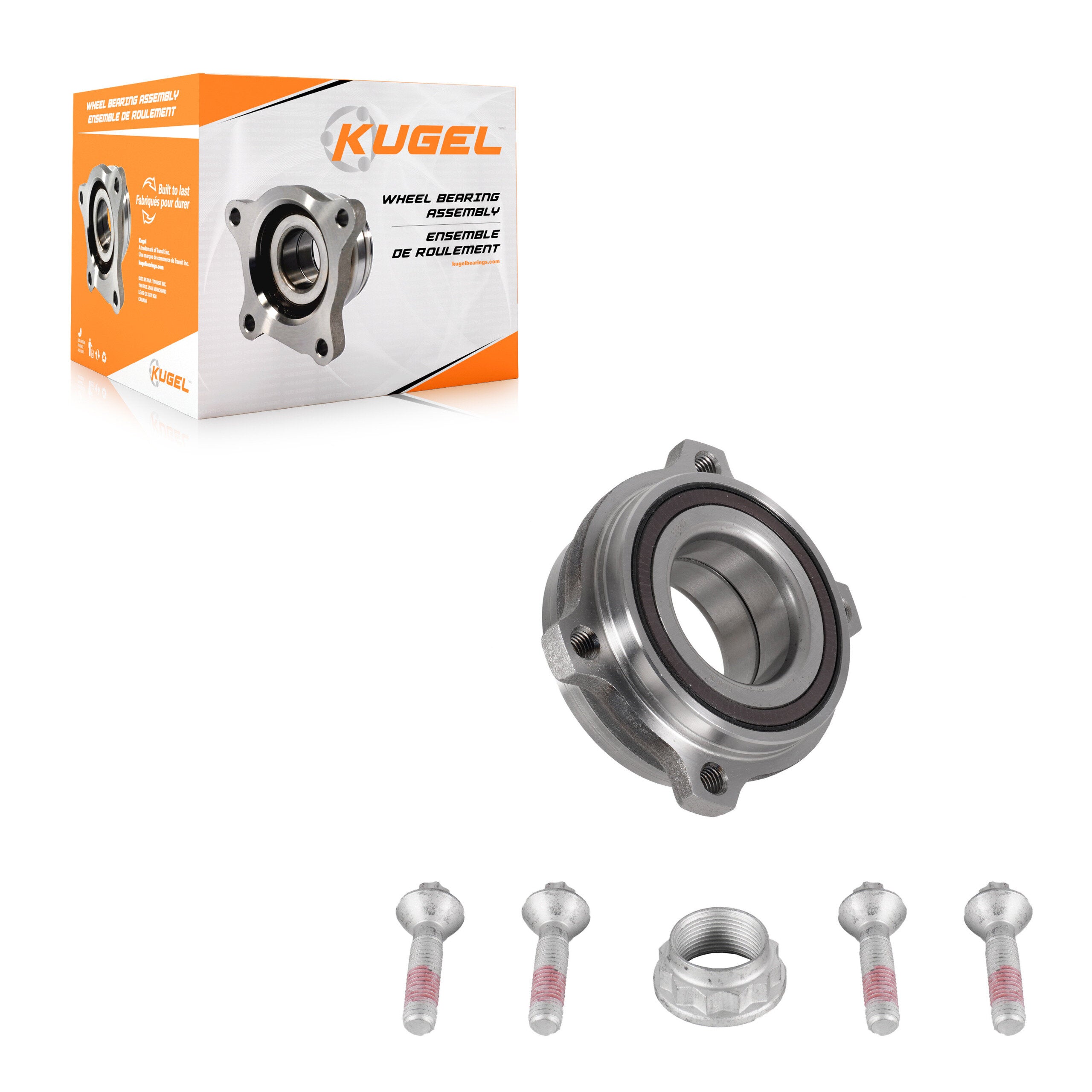 Kugel 70-512626 Wheel Bearing Assembly for 2015-2019 Mercedes-Benz C43 AMG, Mercedes-Benz C350e, Mercedes-Benz C450 AMG - Rear