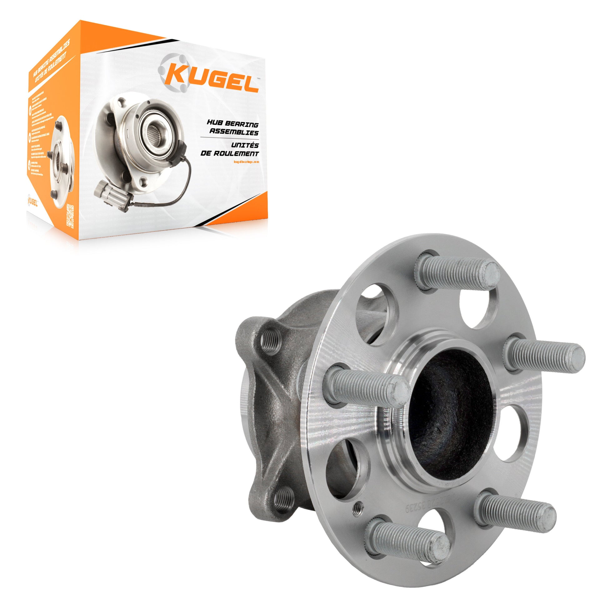 Kugel 70-512628 Wheel Bearing and Hub Assembly for 2016-2022 Honda Passport, Acura MDX, Honda Pilot - Rear